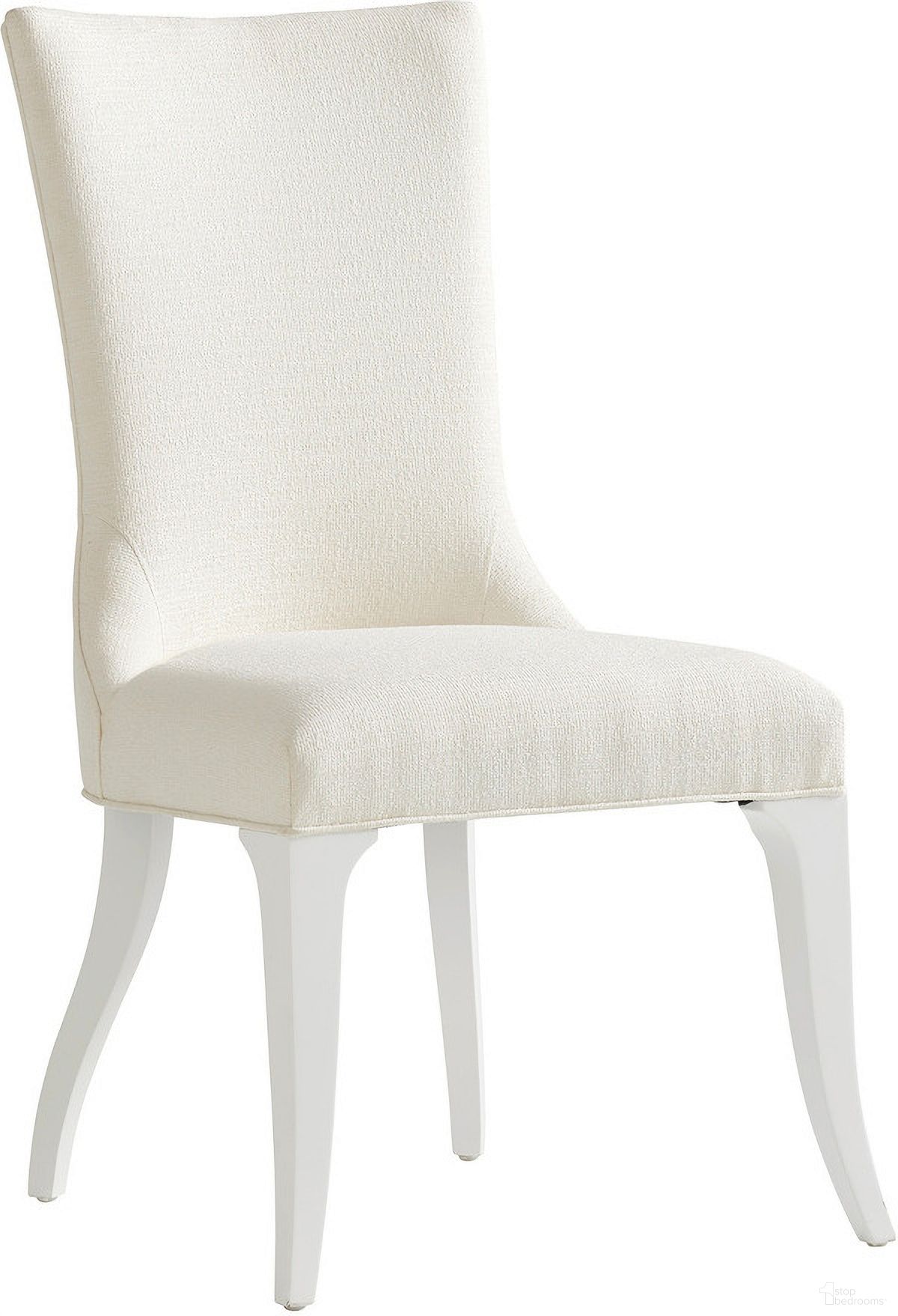 The appearance of Avondale Geneva Upholstered Side Chair In Alabaster designed by Lexington in the traditional interior design. This alabaster piece of furniture  was selected by 1StopBedrooms from Avondale Collection to add a touch of cosiness and style into your home. Sku: 415-882-01. Material: Wood. Chair Type: Side Chair.