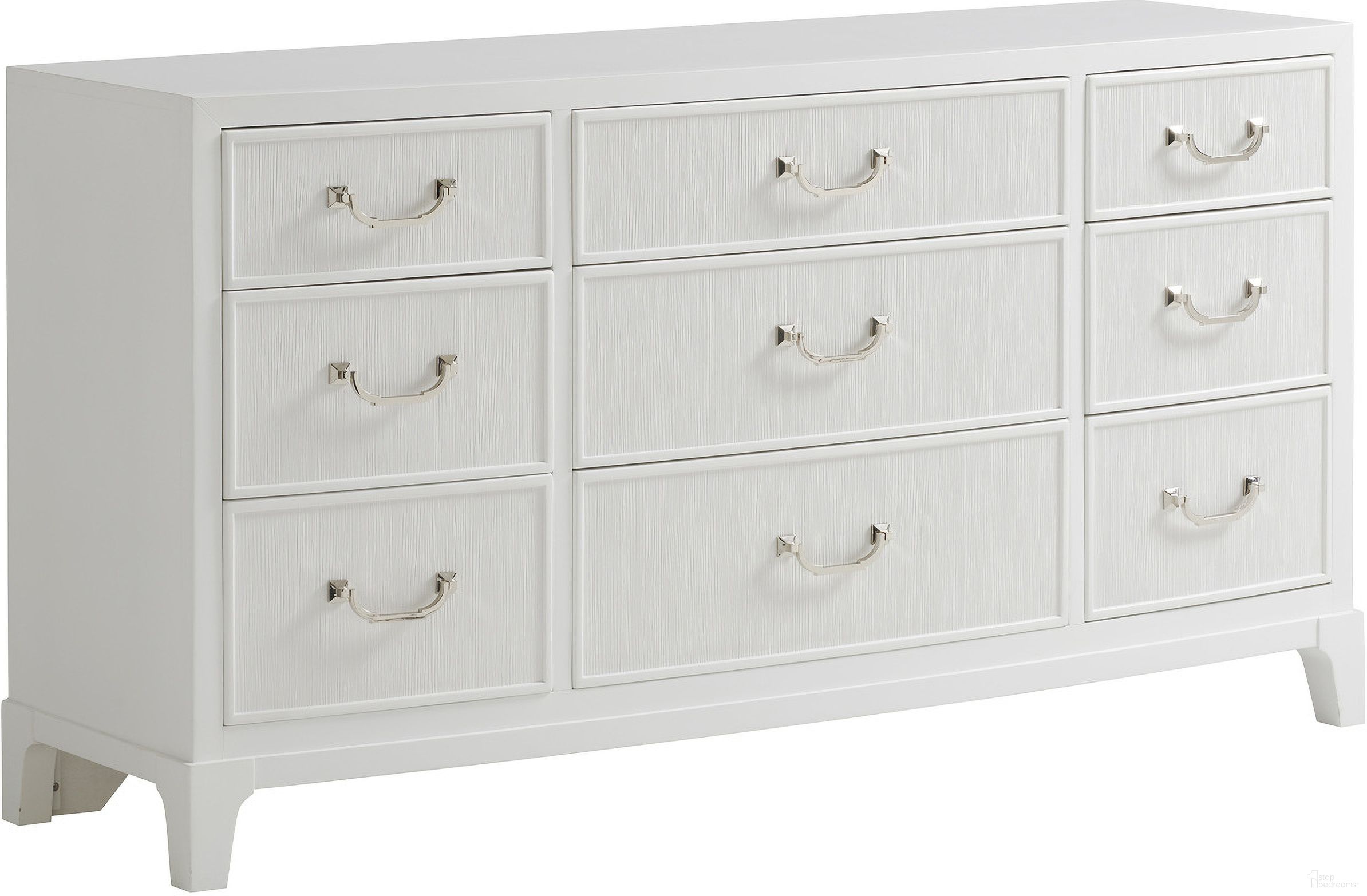 Avondale Silver Lake Triple Dresser In Alabaster
