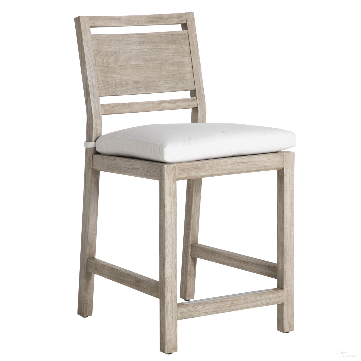 The appearance of Avondale Teak Counter Stool In Linen Snow designed by Summer Classics in the transitional interior design. This linen snow piece of furniture was selected by 1StopBedrooms from Avondale Collection to add a touch of cosiness and style into your home. Sku: 130427+C240H6457N. Material: Teak.