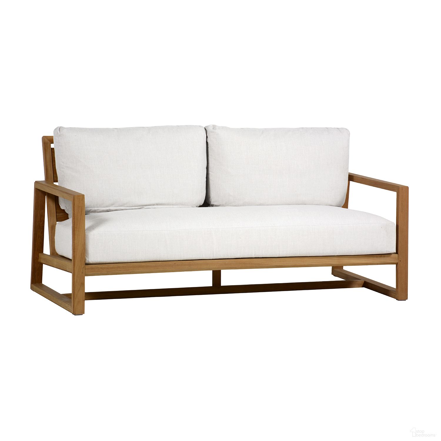 The appearance of Avondale Teak Loveseat In Bali Pearl designed by Summer Classics in the transitional interior design. This bali pearl piece of furniture  was selected by 1StopBedrooms from Avondale Teak Collection to add a touch of cosiness and style into your home. Sku: 29624+C276P4219N. Material: Teak.