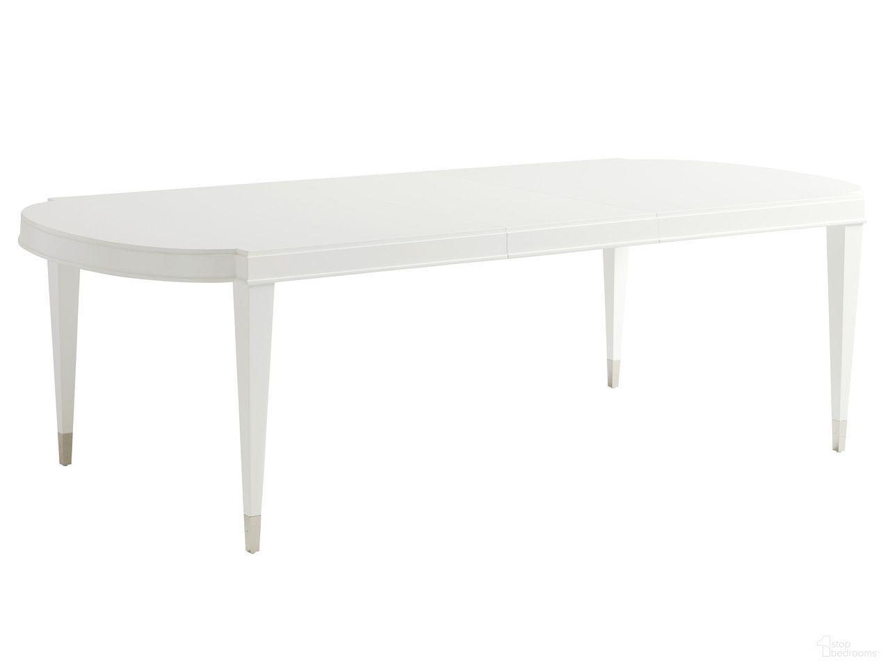 The appearance of Avondale Vernon Hills Rectangular Dining Table In Alabaster designed by Lexington in the traditional interior design. This alabaster piece of furniture was selected by 1StopBedrooms from Avondale Collection to add a touch of cosiness and style into your home. Sku: 415-877. Table Base Style: Legs. Material: Wood. Table Top Shape: Rectangular. Size: 44" x 80".