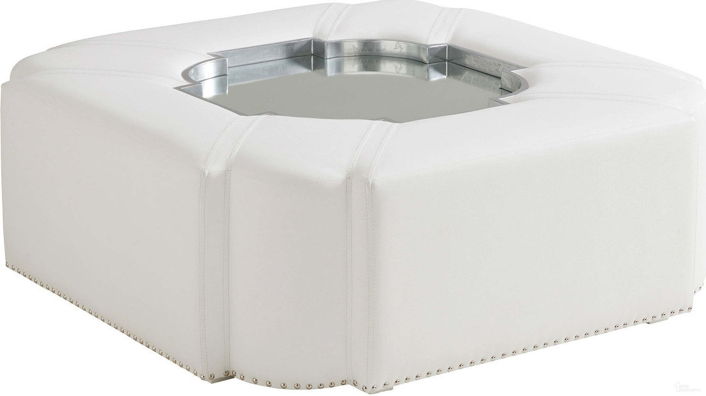 The appearance of Avondale Clarendon Upholstered Cocktail Table In Alabaster designed by Lexington in the traditional interior design. This alabaster piece of furniture was selected by 1StopBedrooms from Avondale Collection to add a touch of cosiness and style into your home. Sku: 415-944. Material: Wood.