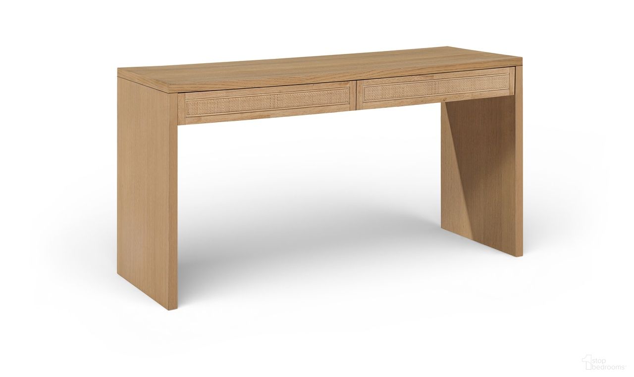 The appearance of Avro Solid Wood and Oak Veneer Desk In Natural designed by Meridian in the modern / contemporary interior design. This natural piece of furniture was selected by 1StopBedrooms from Avro Collection to add a touch of cosiness and style into your home. Sku: 77051Natural-T. Material: MDF.