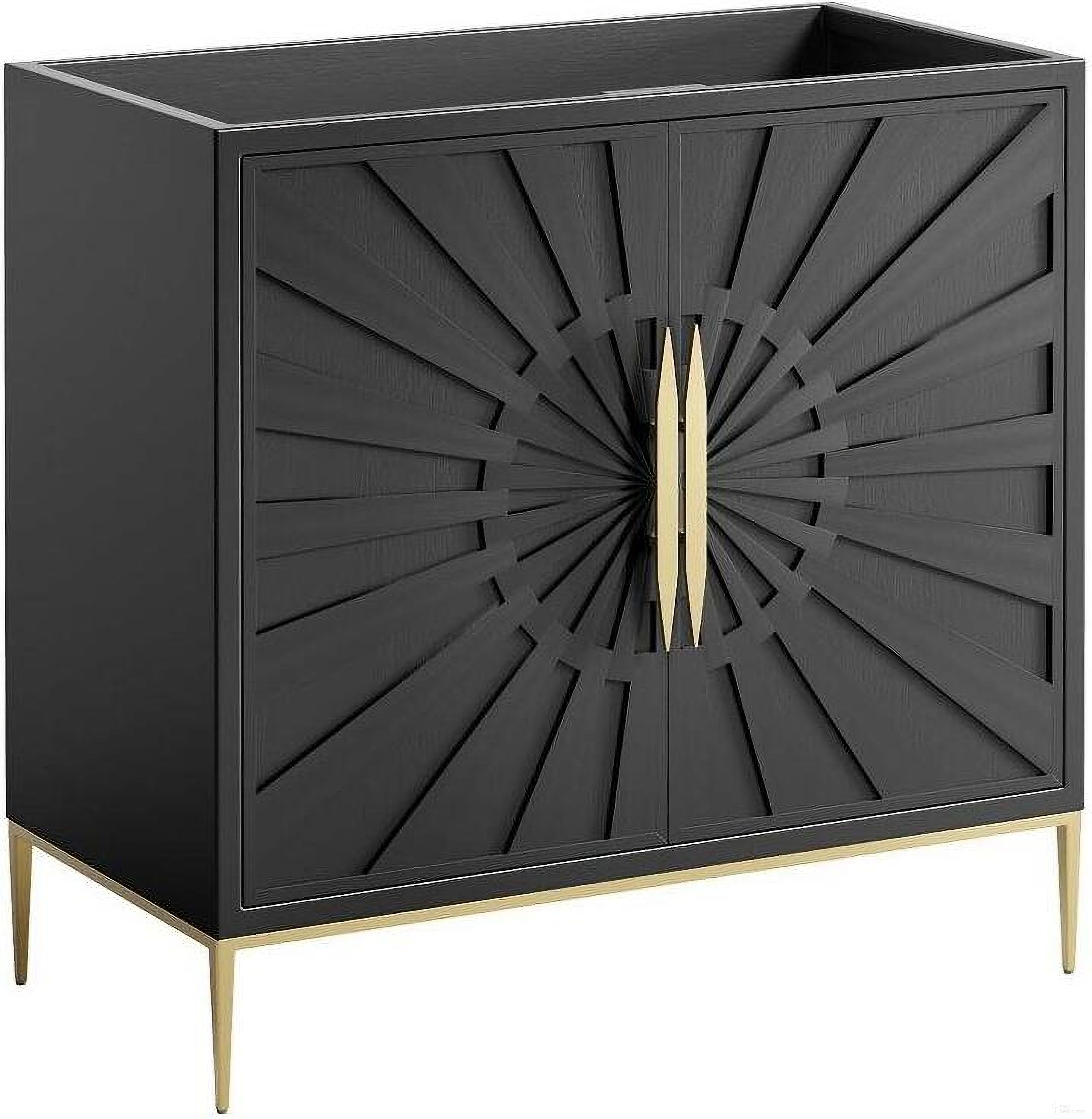 The appearance of Awaken 36 Inch Bathroom Vanity Cabinet In Black designed by Modway in the modern / contemporary interior design. This black piece of furniture  was selected by 1StopBedrooms from Awaken Collection to add a touch of cosiness and style into your home. Sku: EEI-6162-BLK. Material: Wood.