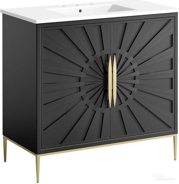 The appearance of Awaken 36 Inch Bathroom Vanity In White Black designed by Modway in the modern / contemporary interior design. This white black piece of furniture was selected by 1StopBedrooms from Awaken Collection to add a touch of cosiness and style into your home. Sku: EEI-4203-WHI;EEI-6162-BLK. Material: Wood.