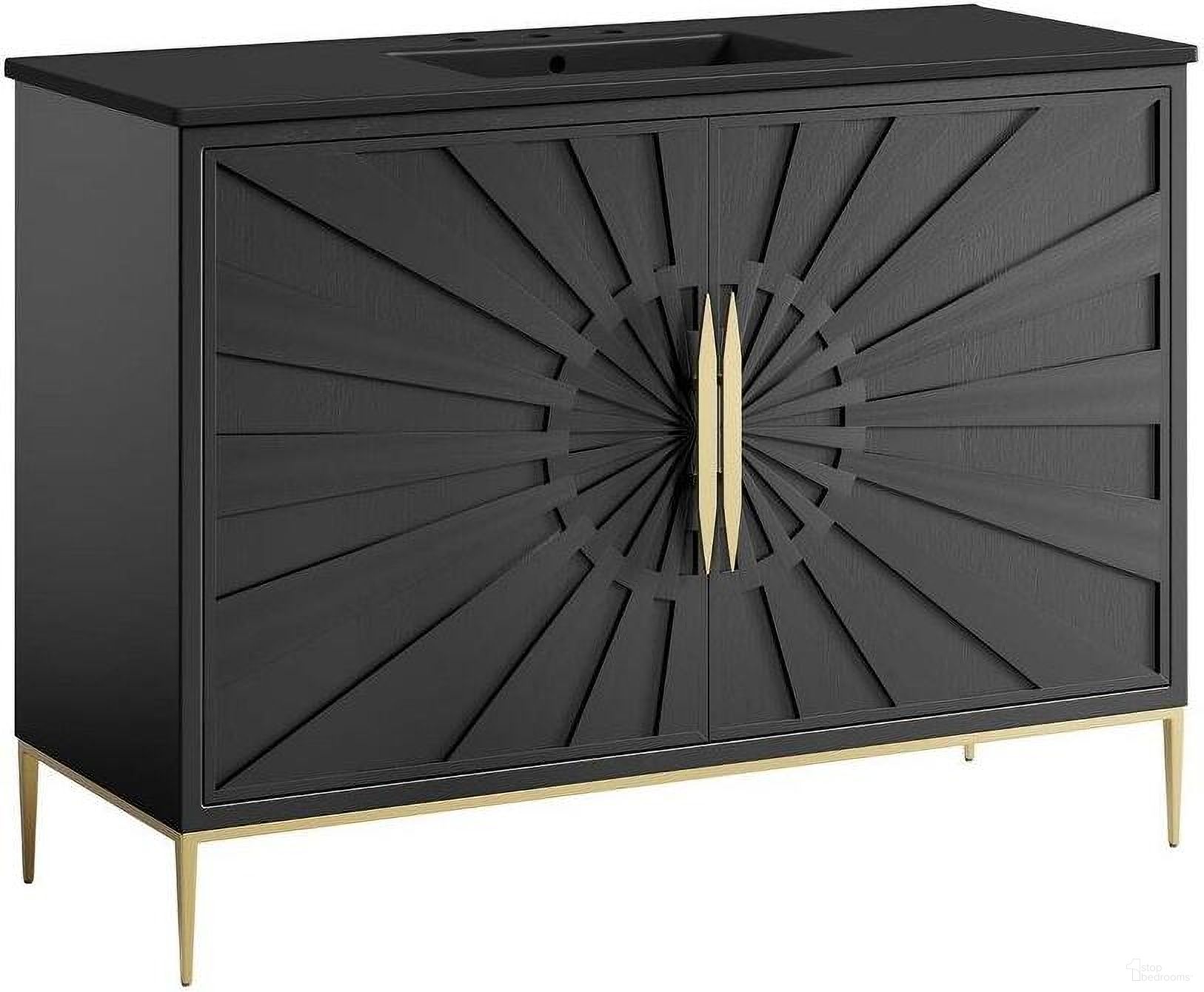 The appearance of Awaken 48 Inch Bathroom Vanity In Black designed by Modway in the modern / contemporary interior design. This black piece of furniture  was selected by 1StopBedrooms from Awaken Collection to add a touch of cosiness and style into your home. Sku: EEI-5072-BLK;EEI-6163-BLK. Material: Wood.