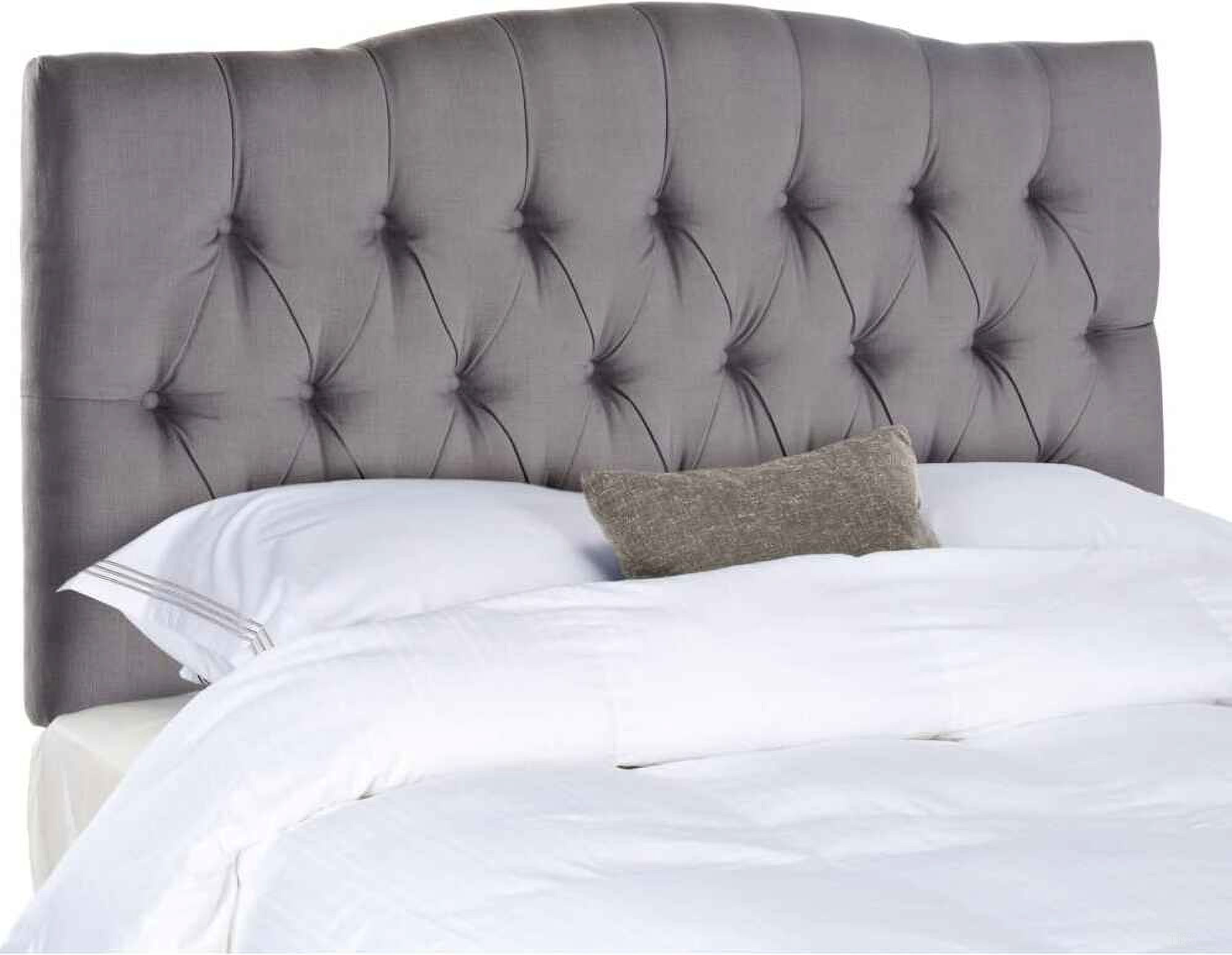 The appearance of Axel Arctic Gray Full Tufted Headboard designed by Safavieh in the glam interior design. This grey piece of furniture  was selected by 1StopBedrooms from Axel Collection to add a touch of cosiness and style into your home. Sku: MCR4681C. Bed Size: Full. Material: Plywood.