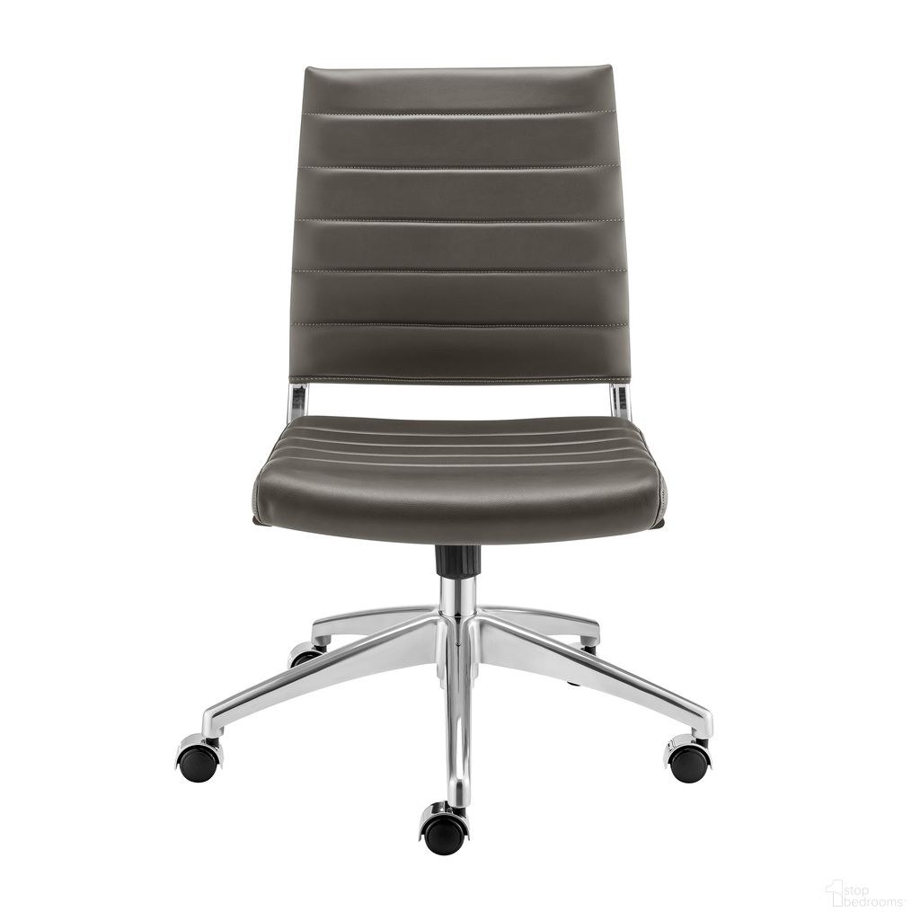 Axel Armless Low Back Office Chair In Gray