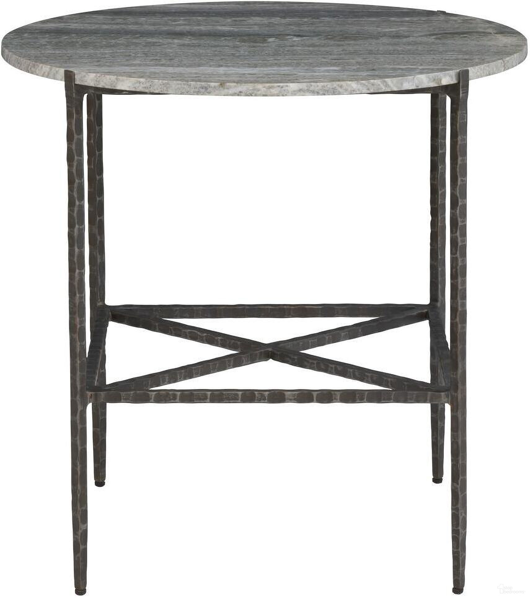 Axel End Table In Grey and Brown
