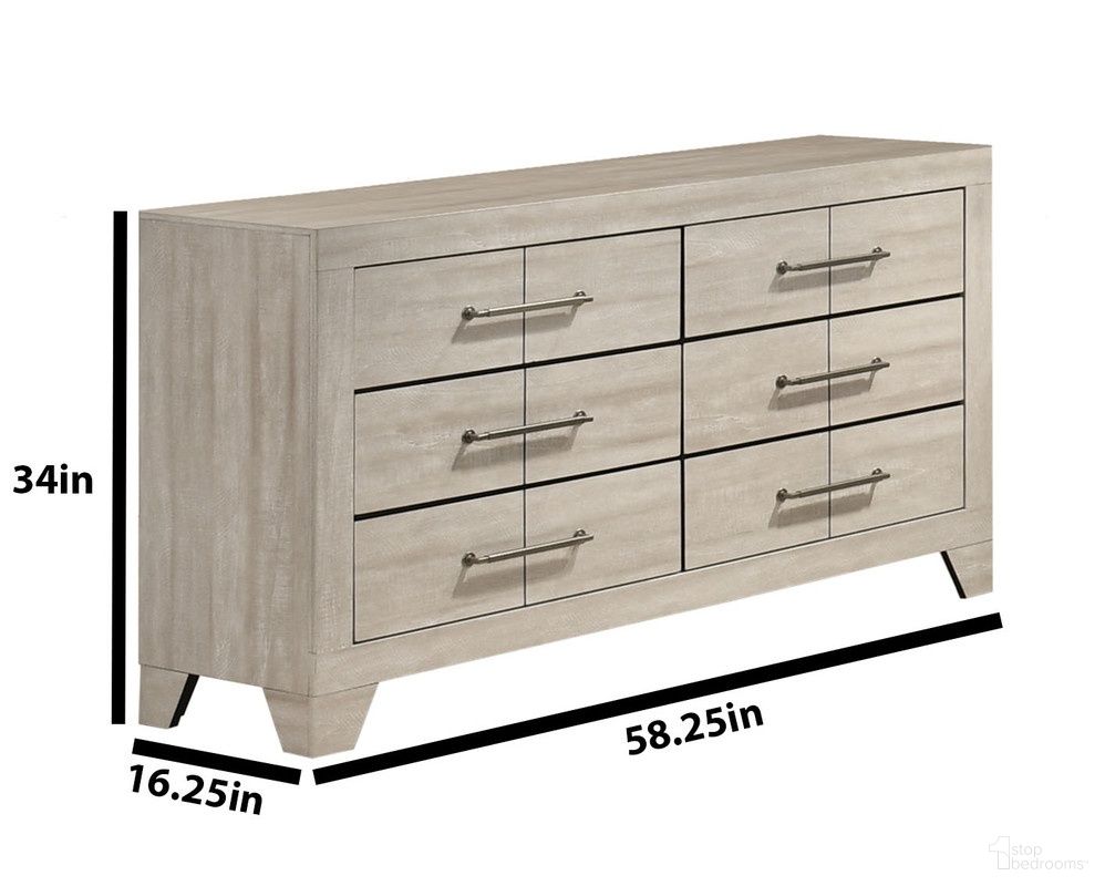 The appearance of Axel MDF Solid Wood Dresser in Rustic Gray Oak designed by Best Quality Furniture in the country / farmhouse interior design. This rustic gray oak piece of furniture was selected by 1StopBedrooms from Axel Collection to add a touch of cosiness and style into your home. Sku: B860-DR. Material: MDF.