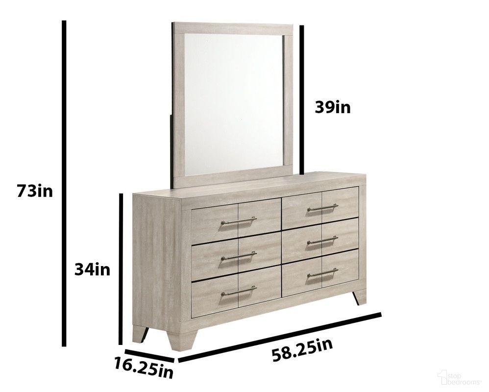 The appearance of Axel MDF Solid Wood Dresser with Mirror in Rustic Gray Oak designed by Best Quality Furniture in the country / farmhouse interior design. This rustic gray oak piece of furniture was selected by 1StopBedrooms from Axel Collection to add a touch of cosiness and style into your home. Sku: B860-DR;B860-M. Material: MDF.