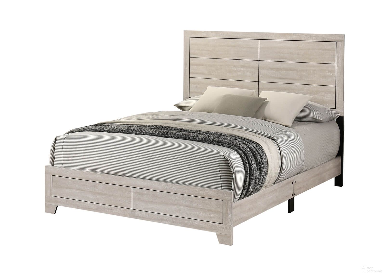 The appearance of Axel MDF Solid Wood Queen Panel Bed in Rustic Gray Oak designed by Best Quality Furniture in the country / farmhouse interior design. This rustic gray oak piece of furniture was selected by 1StopBedrooms from Axel Collection to add a touch of cosiness and style into your home. Sku: B860-QB. Bed Type: Panel Bed. Bed Size: Queen. Material: MDF.