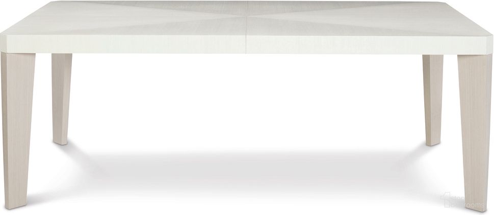 The appearance of Axiom Dining Table designed by Bernhardt in the modern / contemporary interior design. This linear gray/linear white piece of furniture  was selected by 1StopBedrooms from Axiom Collection to add a touch of cosiness and style into your home. Sku: 381222. Table Base Style: Legs. Table Top Shape: Rectangular. Material: Poplar. Size: 44" x 82".