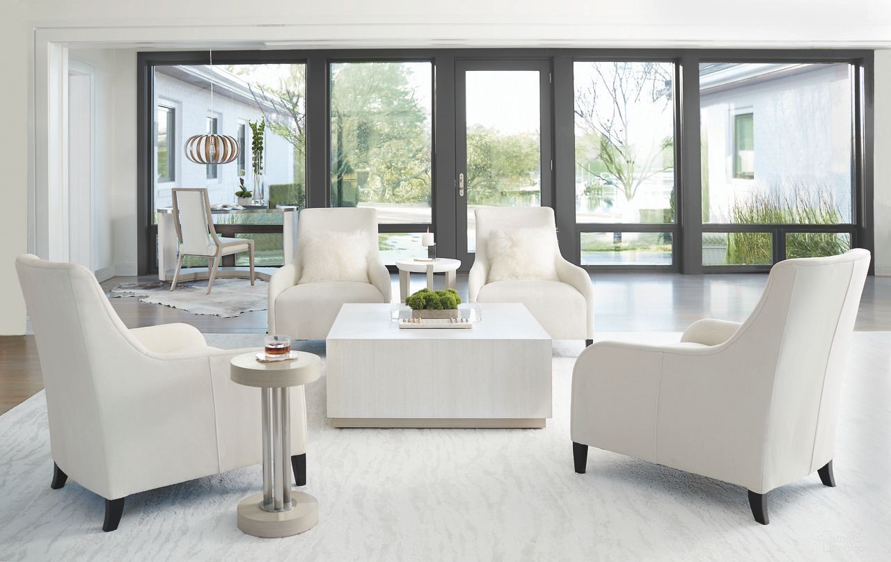 The appearance of Axiom Square Occasional Table Set designed by Bernhardt in the modern / contemporary interior design. This linear gray/linear white piece of furniture  was selected by 1StopBedrooms from Axiom Collection to add a touch of cosiness and style into your home. Sku: 381011;381122. Material: Poplar.