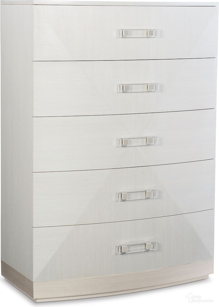 The appearance of Axiom Tall Chest designed by Bernhardt in the transitional interior design. This linear gray/linear white piece of furniture  was selected by 1StopBedrooms from Axiom Collection to add a touch of cosiness and style into your home. Sku: 381119. Material: Poplar.
