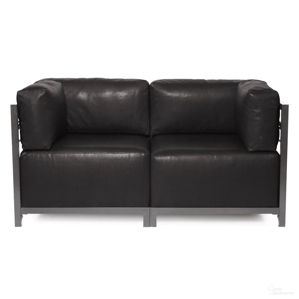 The appearance of Axis 2 Piece Sectional Avanti Titanium Frame In Black designed by Howard Elliott in the modern / contemporary interior design. This black piece of furniture was selected by 1StopBedrooms from Avanti Collection to add a touch of cosiness and style into your home. Sku: K922T-194. Material: Leather.