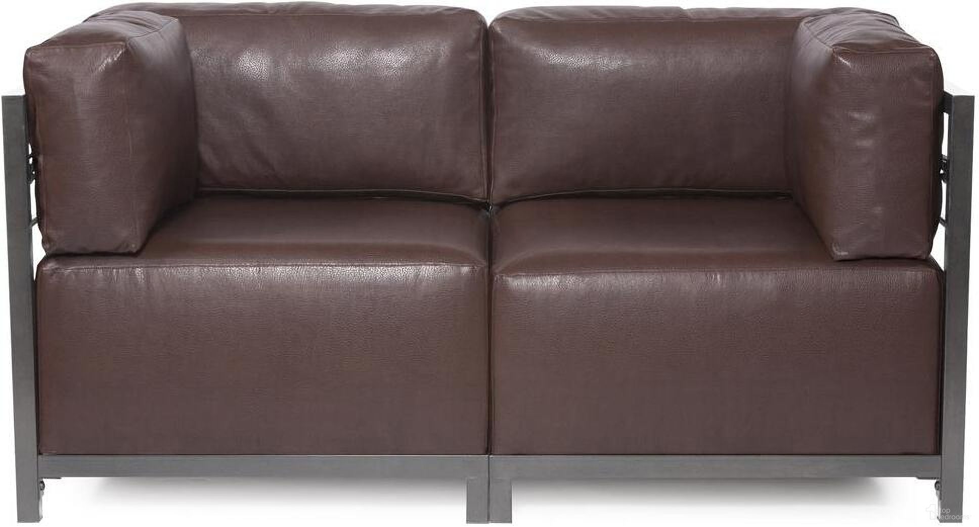 The appearance of Axis 2 Piece Sectional Avanti Titanium Frame In Pecan designed by Howard Elliott in the modern / contemporary interior design. This pecan piece of furniture was selected by 1StopBedrooms from Avanti Collection to add a touch of cosiness and style into your home. Sku: K922T-192. Material: Leather.