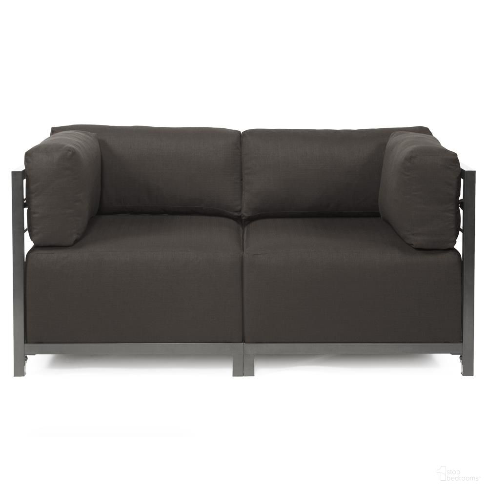 The appearance of Axis 2 Piece Sectional Seascape Titanium Frame In Charcoal designed by Howard Elliott in the modern / contemporary interior design. This charcoal piece of furniture  was selected by 1StopBedrooms from Seascape Collection to add a touch of cosiness and style into your home. Sku: KQ922T-460. Material: Acrylic.