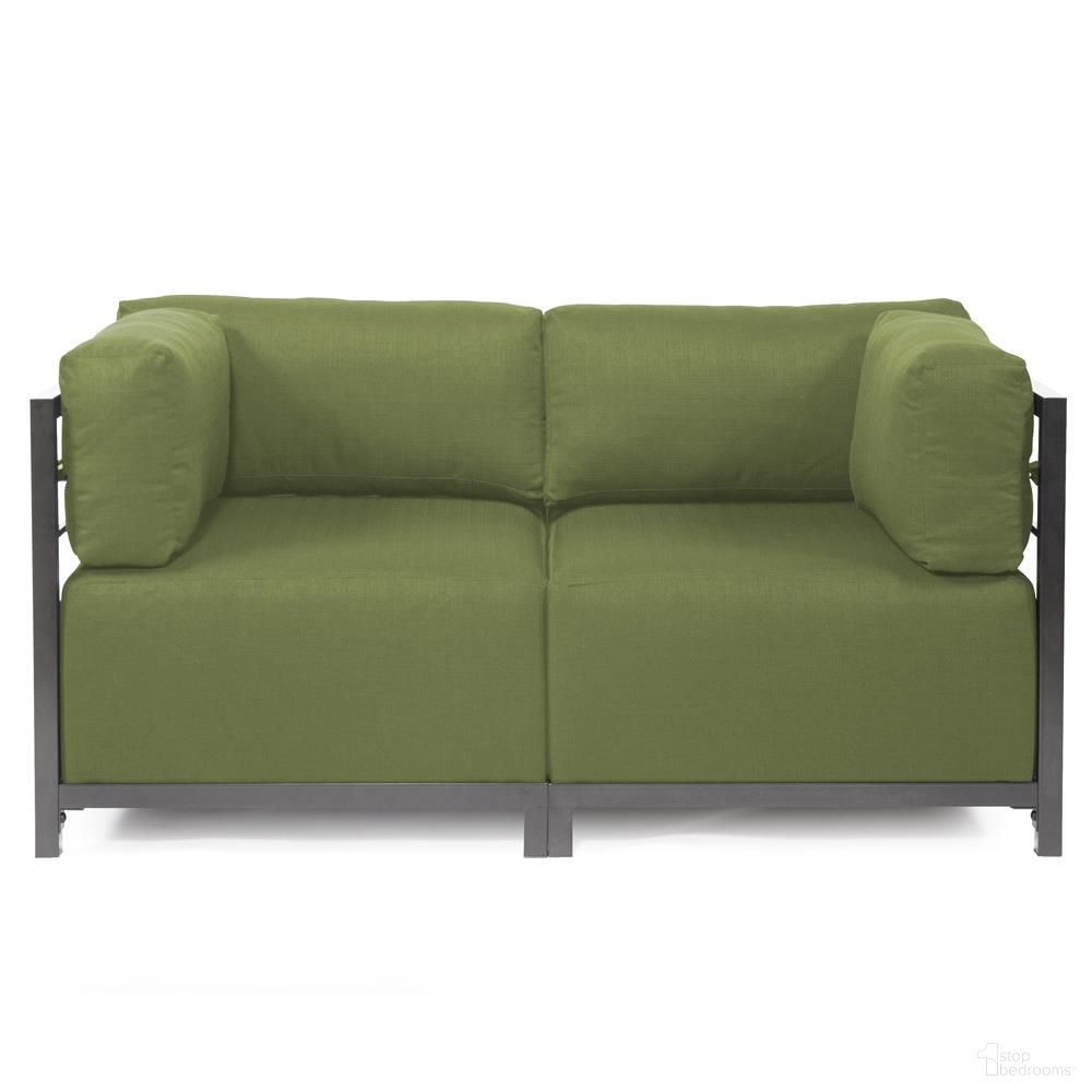 The appearance of Axis 2 Piece Sectional Seascape Titanium Frame In Moss designed by Howard Elliott in the modern / contemporary interior design. This moss piece of furniture was selected by 1StopBedrooms from Seascape Collection to add a touch of cosiness and style into your home. Sku: KQ922T-299. Material: Acrylic.