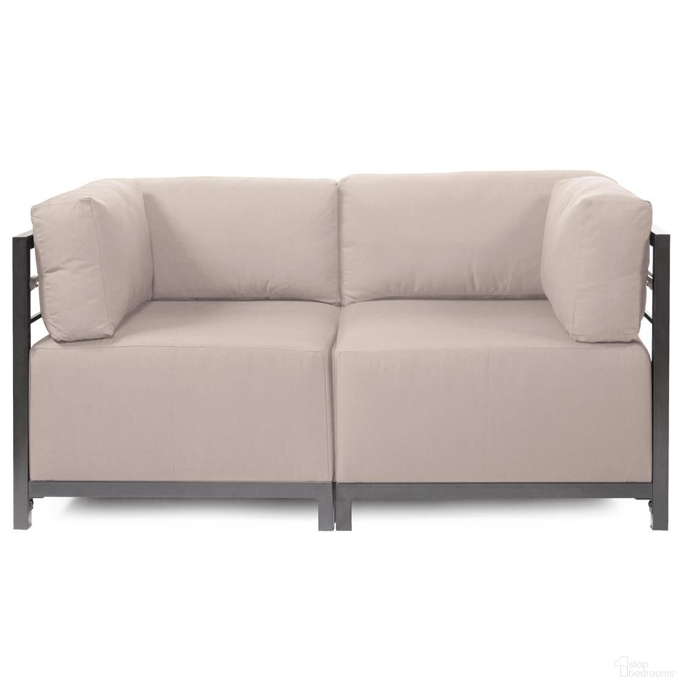 The appearance of Axis 2 Piece Sectional Seascape Titanium Frame In Sand designed by Howard Elliott in the modern / contemporary interior design. This sand piece of furniture was selected by 1StopBedrooms from Seascape Collection to add a touch of cosiness and style into your home. Sku: KQ922T-463. Material: Acrylic.