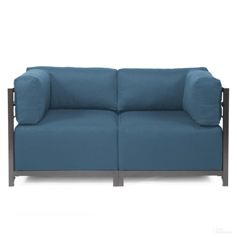 The appearance of Axis 2 Piece Sectional Seascape Titanium Frame In Turquoise designed by Howard Elliott in the modern / contemporary interior design. This turquoise piece of furniture  was selected by 1StopBedrooms from Seascape Collection to add a touch of cosiness and style into your home. Sku: KQ922T-298. Material: Acrylic.