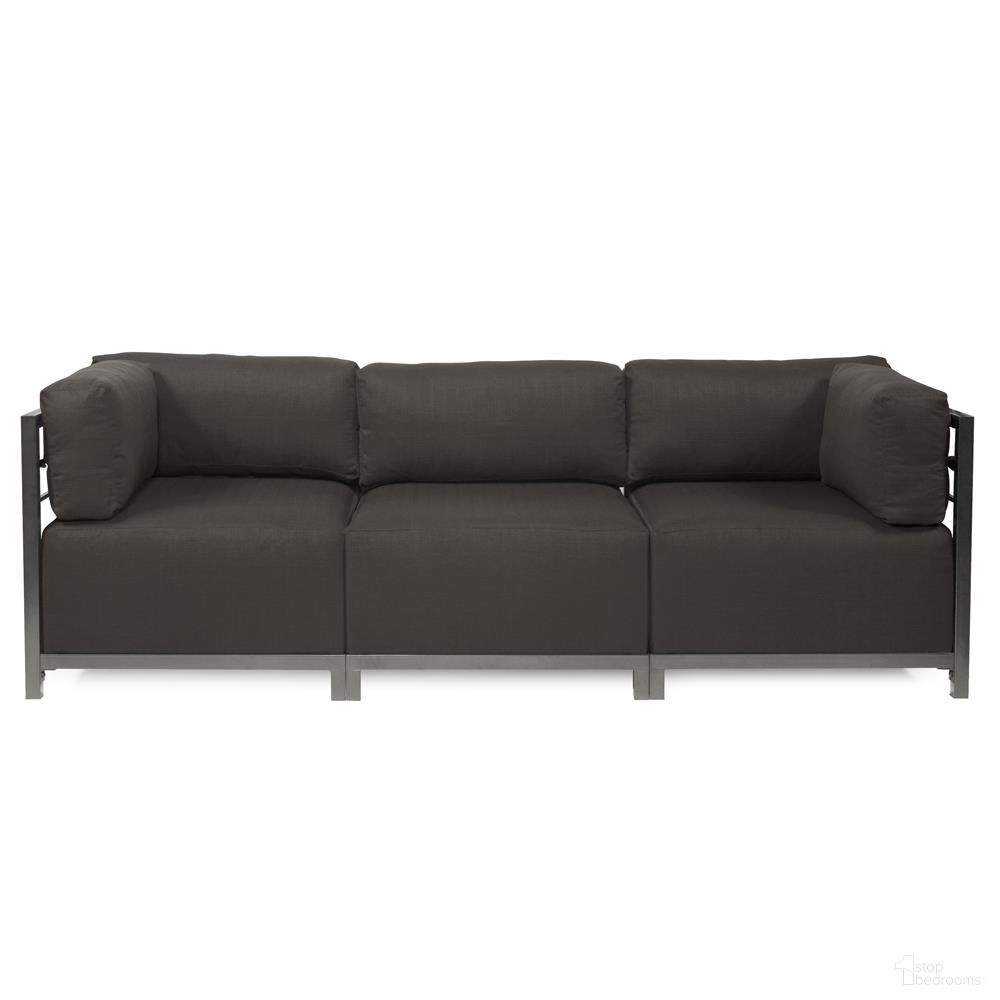 The appearance of Axis 3 Piece Sectional Seascape Titanium Frame In Charcoal designed by Howard Elliott in the indoor/outdoor interior design. This charcoal piece of furniture was selected by 1StopBedrooms from Seascape Collection to add a touch of cosiness and style into your home. Sku: KQ923T-460. Material: Acrylic.