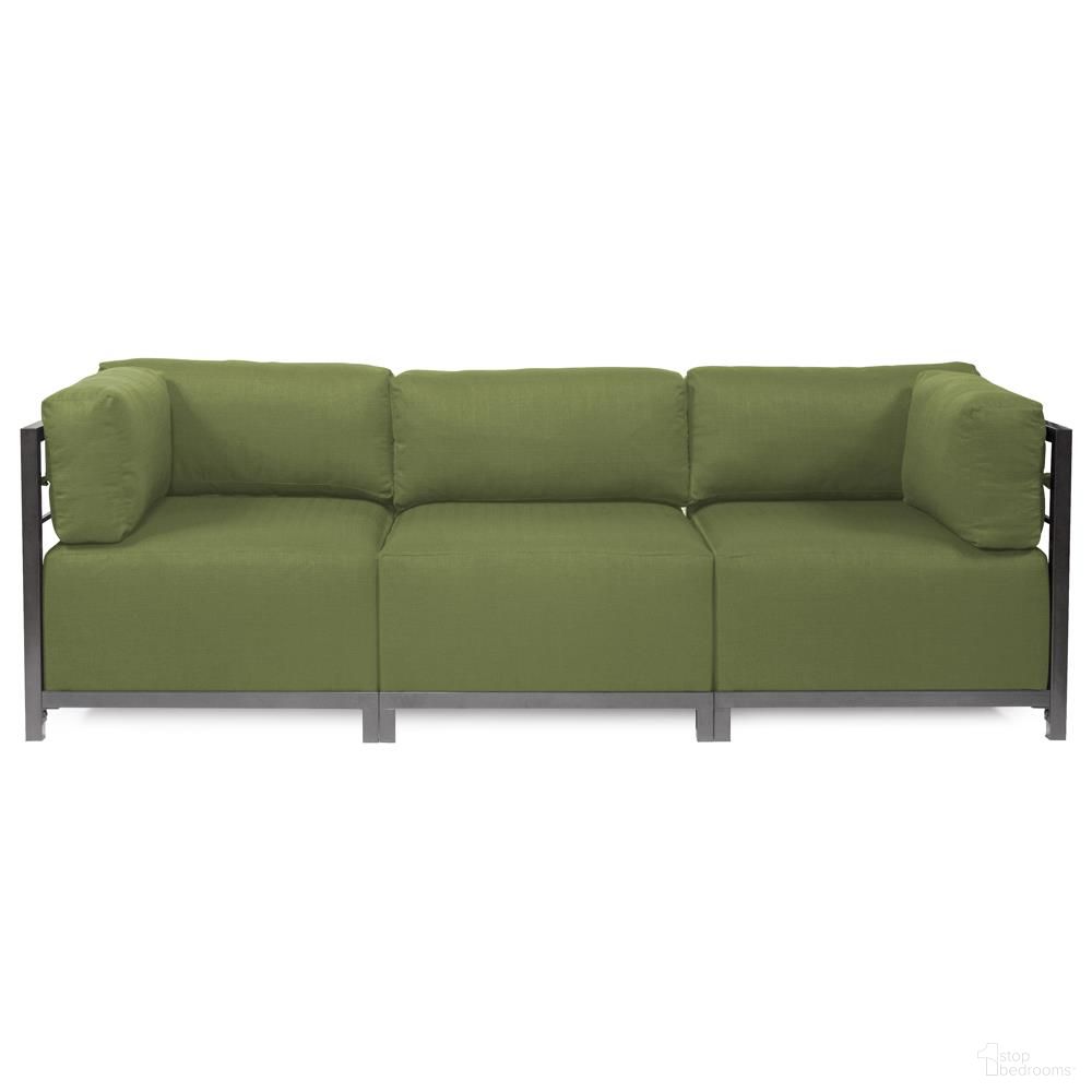 The appearance of Axis 3 Piece Sectional Seascape Titanium Frame In Moss designed by Howard Elliott in the modern / contemporary interior design. This moss piece of furniture was selected by 1StopBedrooms from Seascape Collection to add a touch of cosiness and style into your home. Sku: KQ923T-299. Material: Acrylic.