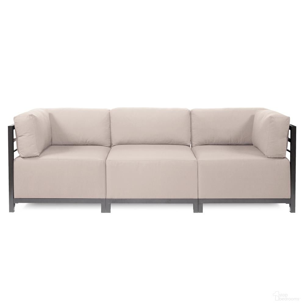 The appearance of Axis 3 Piece Sectional Seascape Titanium Frame In Sand designed by Howard Elliott in the modern / contemporary interior design. This sand piece of furniture was selected by 1StopBedrooms from Seascape Collection to add a touch of cosiness and style into your home. Sku: KQ923T-463. Material: Acrylic.