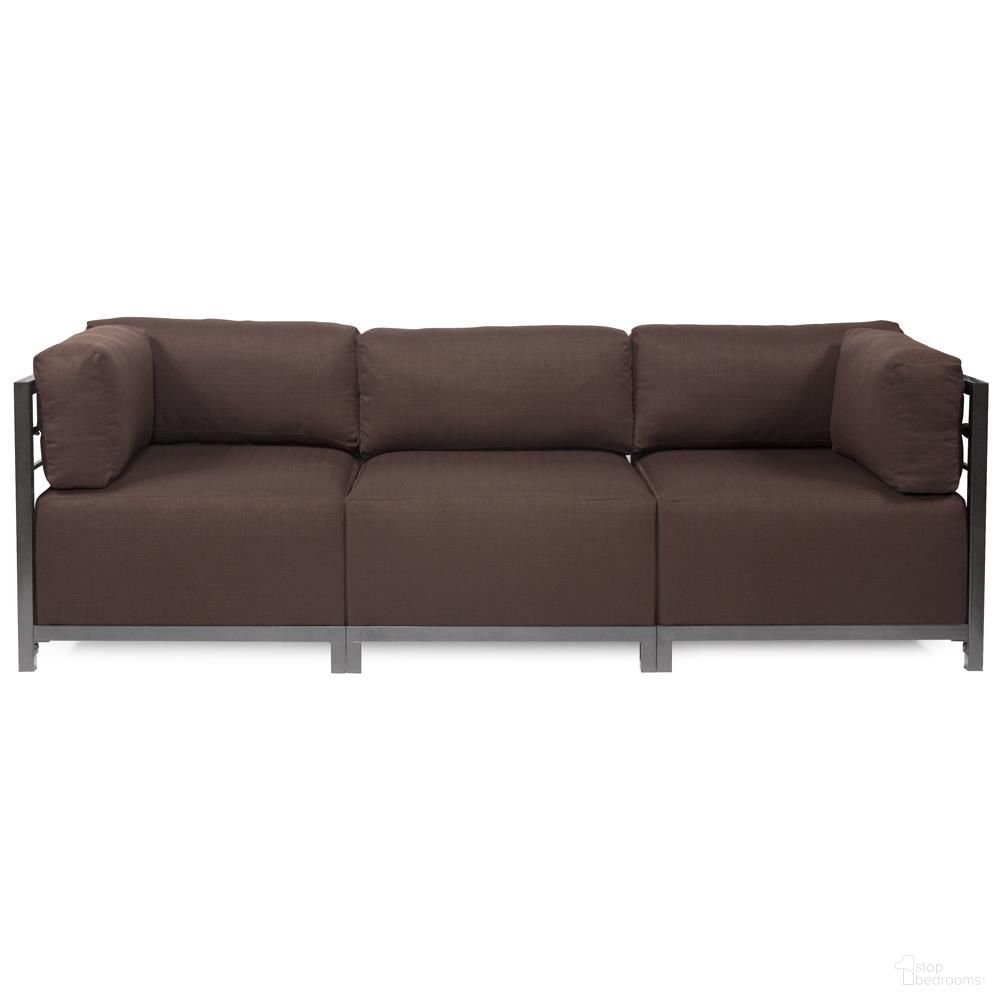 The appearance of Axis 3 Piece Sectional Sterling Titanium Frame In Chocolate designed by Howard Elliott in the modern / contemporary interior design. This chocolate piece of furniture was selected by 1StopBedrooms from Sterling Collection to add a touch of cosiness and style into your home. Sku: K923T-202. Material: Linen.