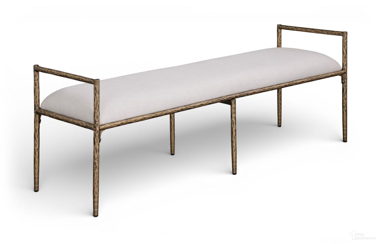 The appearance of Axis Linen Textured Fabric Upholstered Bench In Beige designed by Meridian in the modern / contemporary interior design. This beige piece of furniture was selected by 1StopBedrooms from Axis Collection to add a touch of cosiness and style into your home. Sku: 22053Beige. Material: Foam.