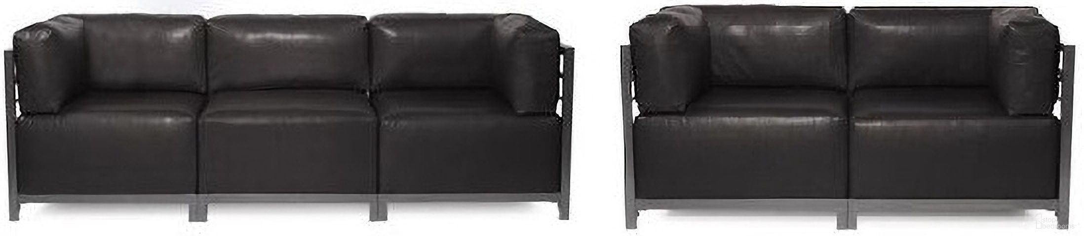 The appearance of Axis Modular Living Room Set In Black designed by Howard Elliott in the modern / contemporary interior design. This black piece of furniture  was selected by 1StopBedrooms from Avanti Collection to add a touch of cosiness and style into your home. Sku: K923T-194;K922T-194. Material: Polyurethane.