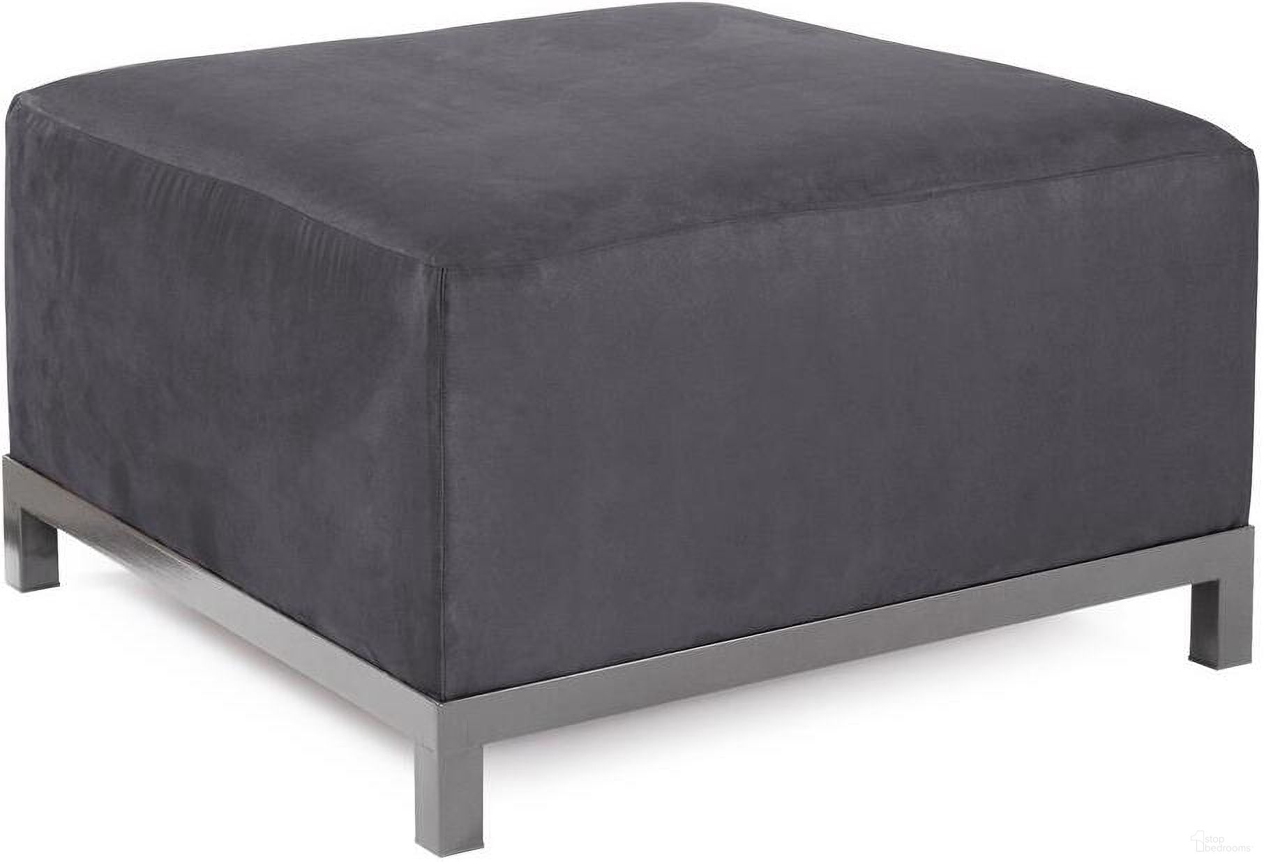 The appearance of Axis Ottoman Regency Titanium Frame In Gray designed by Howard Elliott in the modern / contemporary interior design. This gray piece of furniture  was selected by 1StopBedrooms from Regency Collection to add a touch of cosiness and style into your home. Sku: K902T-450. Material: Polyester.