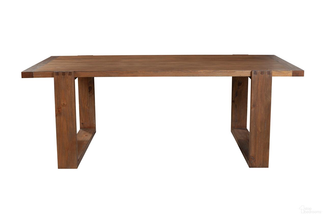 The appearance of Ayala Dining Table In Antique Cappuccino designed by Alpine in the industrial interior design. This antique cappuccino piece of furniture  was selected by 1StopBedrooms from Ayala Collection to add a touch of cosiness and style into your home. Sku: 3385-01. Table Base Style: Double Pedestal. Table Top Shape: Rectangular. Material: Solid Pine. Size: 42" x 84".