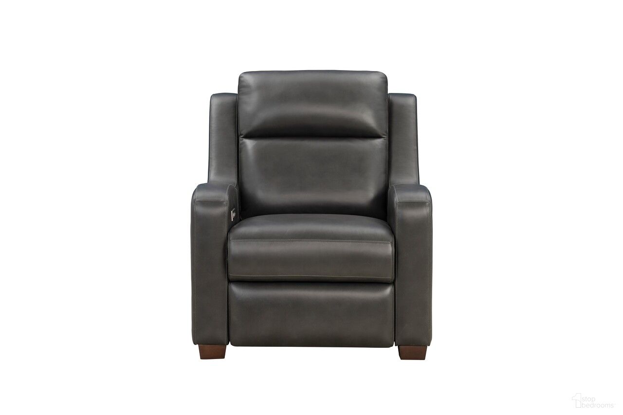 The appearance of Ayden Power Recliner with Power Head Rest and Power Lumbar In Dark Gray designed by BarcaLounger in the transitional interior design. This dark gray piece of furniture was selected by 1StopBedrooms from Ayden Collection to add a touch of cosiness and style into your home. Sku: 9PHL1537572496. Material: Leather.