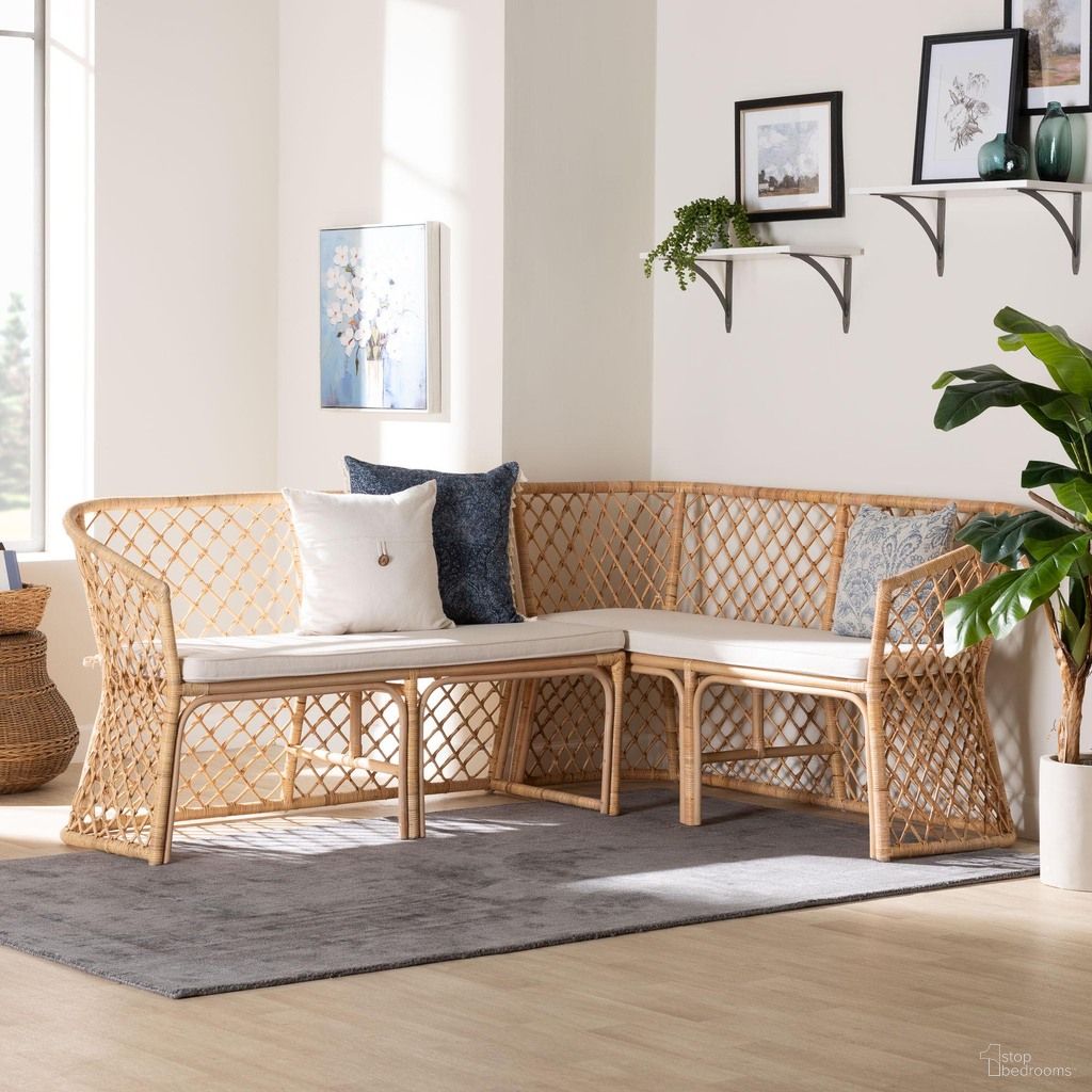 The appearance of Aysi Rattan 2-Piece Dining Nook Bench Set In Light Honey designed by Baxton Studio in the bohemian interior design. This light honey piece of furniture was selected by 1StopBedrooms from Aysi Collection to add a touch of cosiness and style into your home. Sku: Aysi-Light Honey Rattan-2PC Bench Set. Material: Natural Rattan.