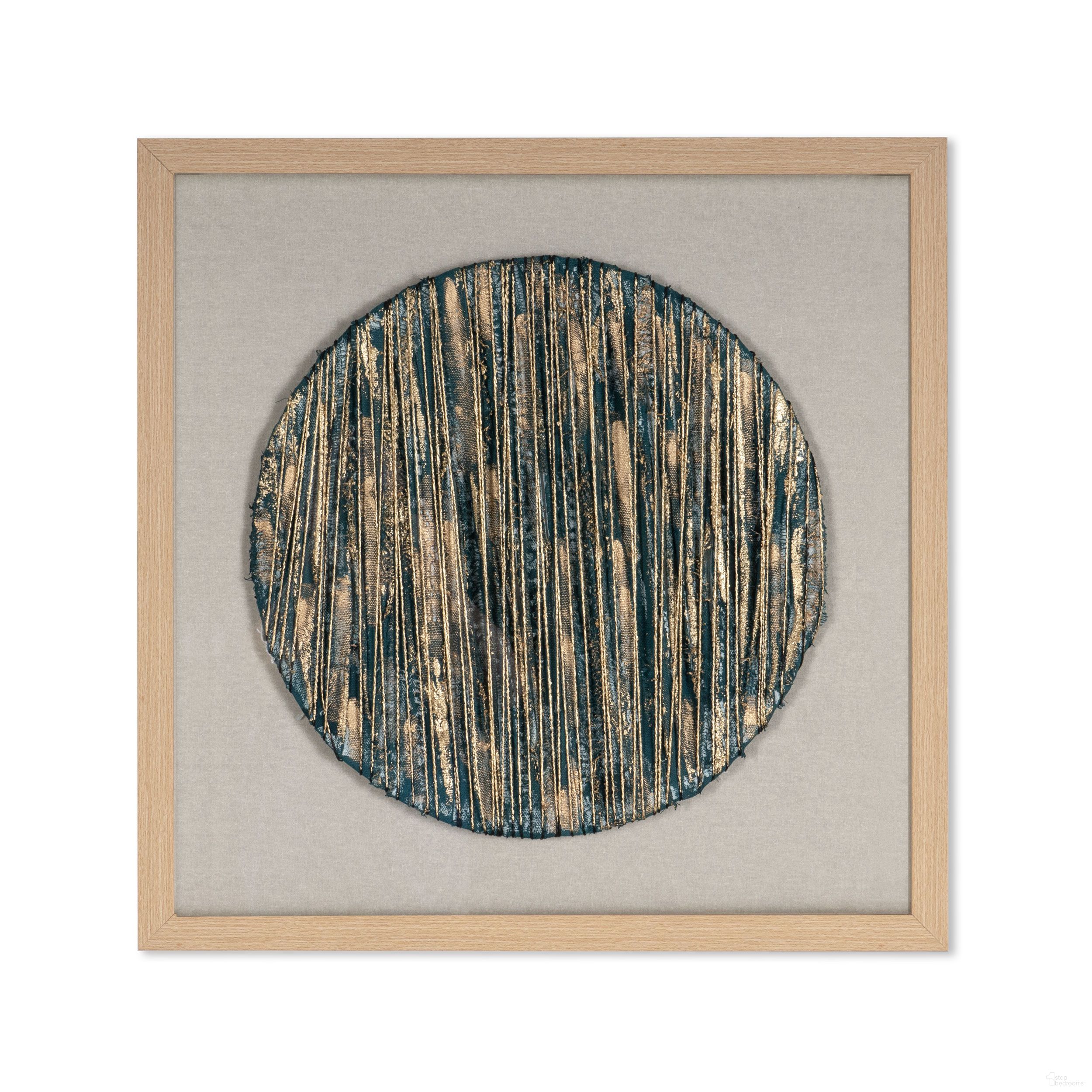 Azure Harmony Shadow Box In Blue and Gold
