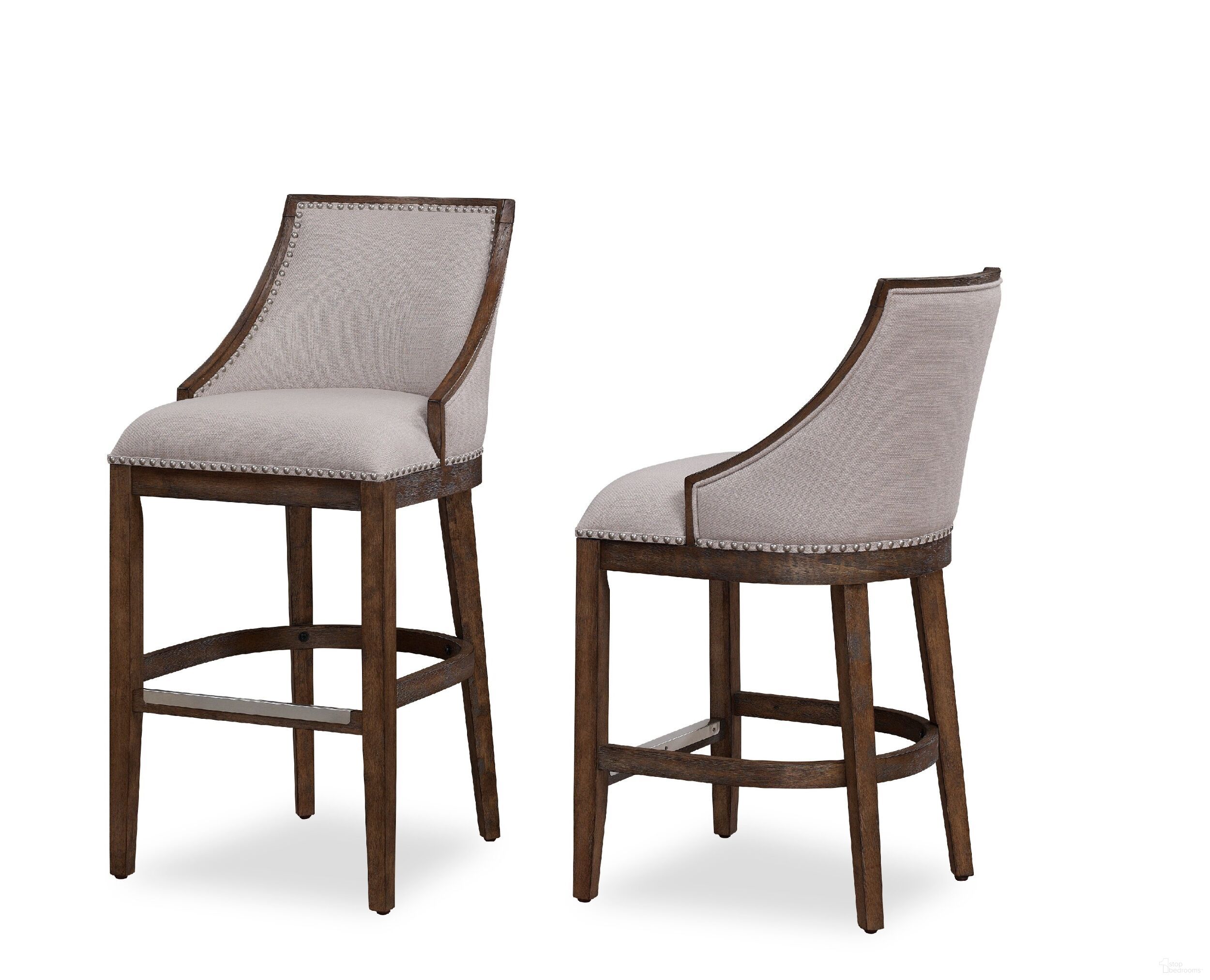 The appearance of B2-233 Counter Stool designed by American Woodcrafters in the transitional interior design. This brown piece of furniture was selected by 1StopBedrooms from Barstools Collection to add a touch of cosiness and style into your home. Sku: B2-233-26F. Material: Wood.
