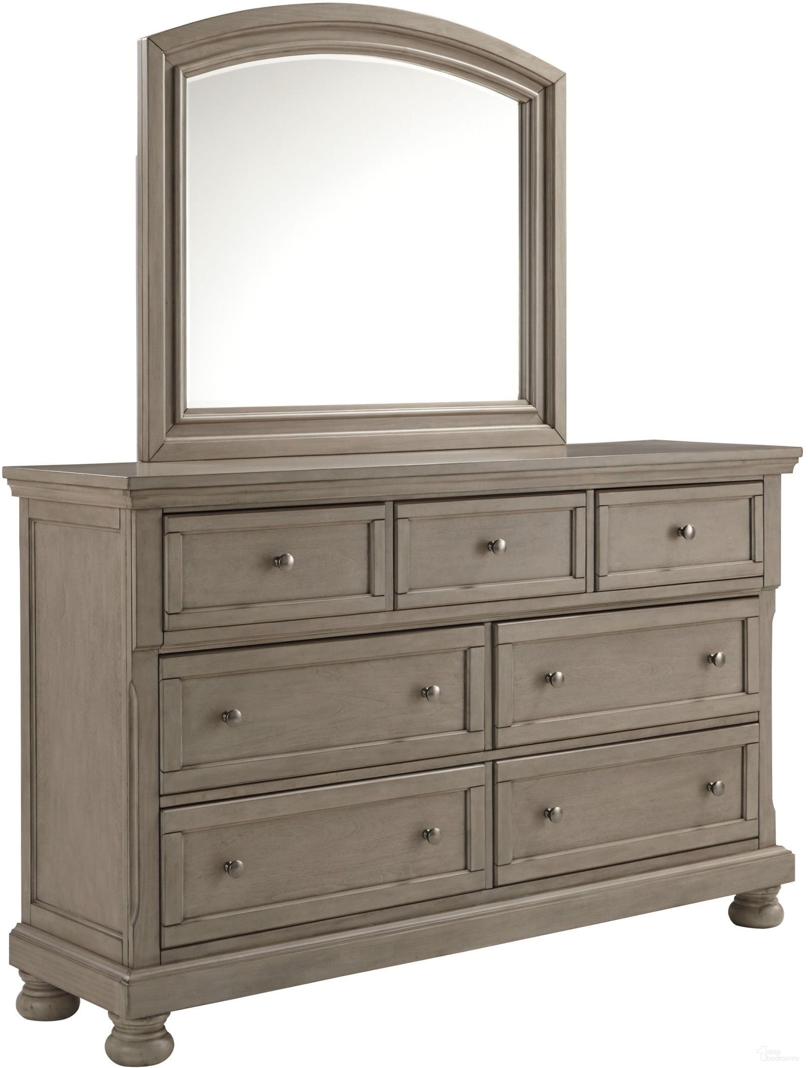 Lettner Light Gray Sleigh Bedroom Set by Ashley Furniture | 1StopBedrooms