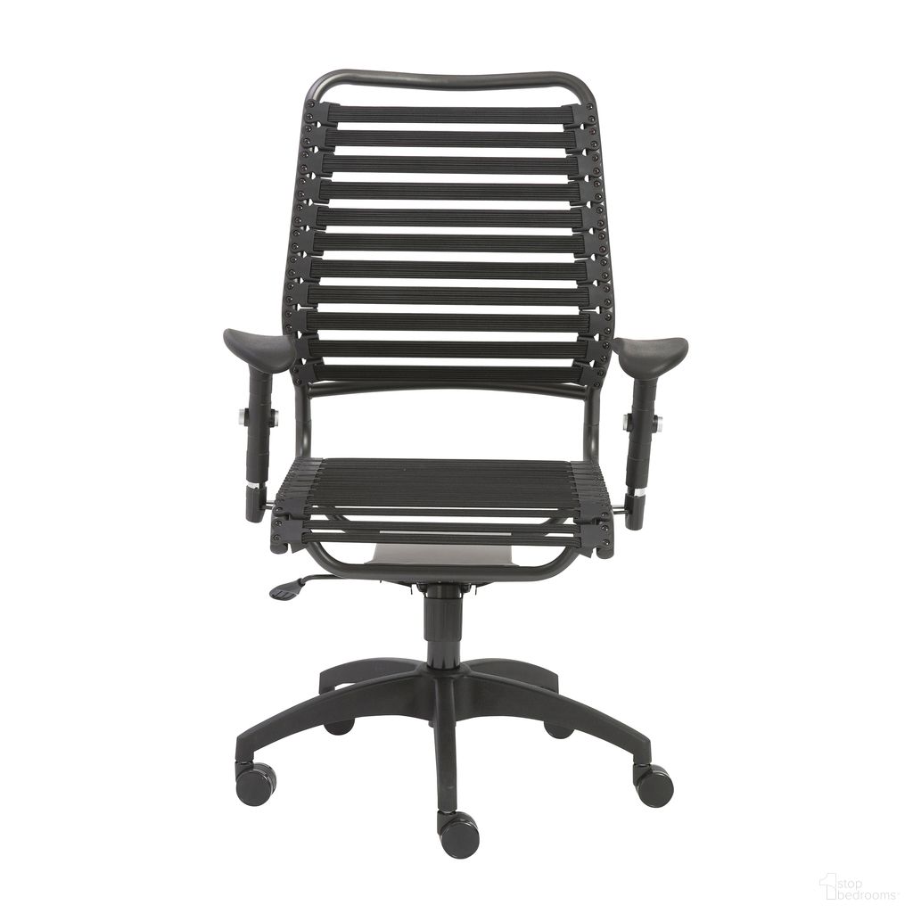 Baba Flat High Back Office Chair In Black