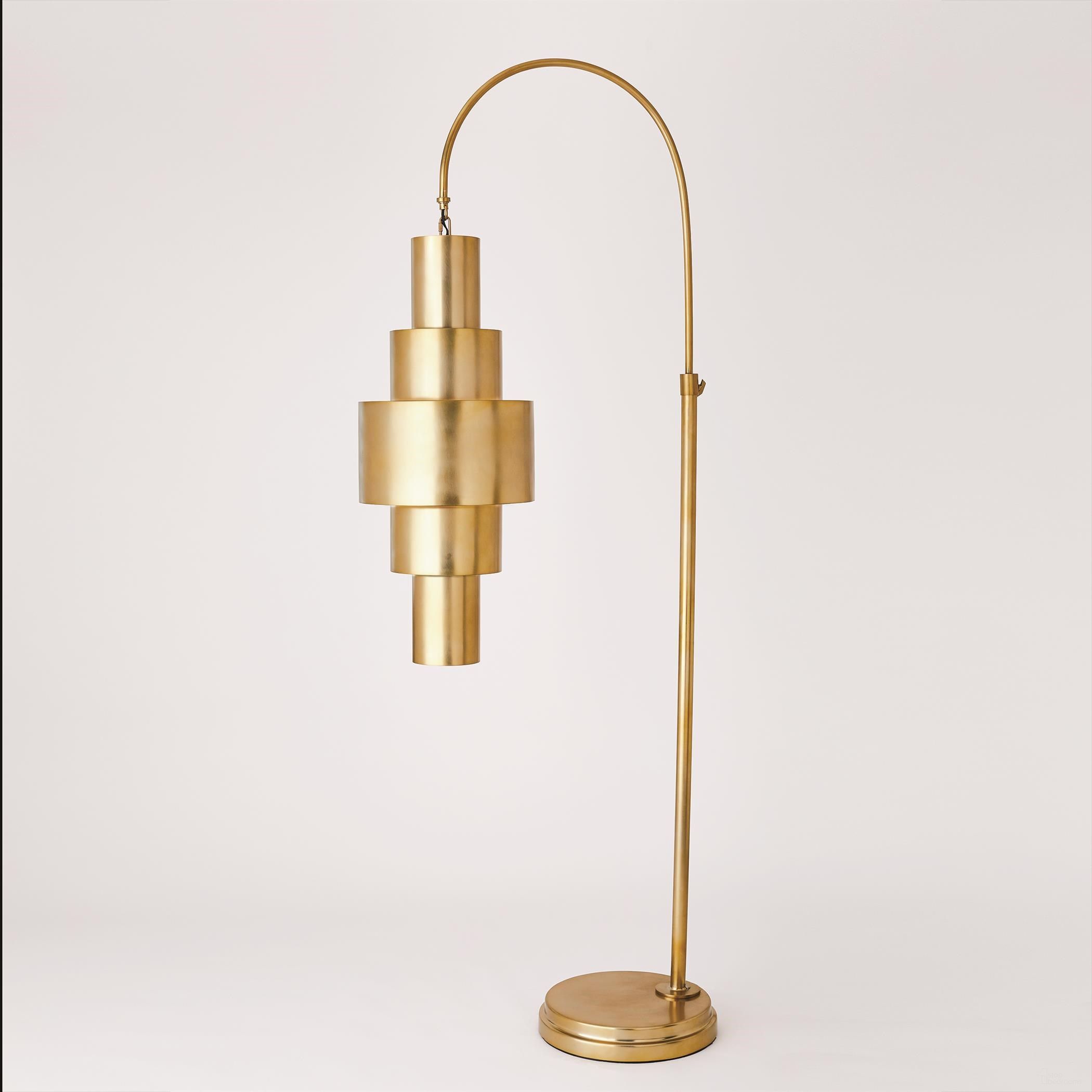 The appearance of Babylon Floor Lamp In Antique Brass designed by Global Views in the modern / contemporary interior design. This brass piece of furniture was selected by 1StopBedrooms from Babylon Collection to add a touch of cosiness and style into your home. Sku: 791207. Material: Iron.