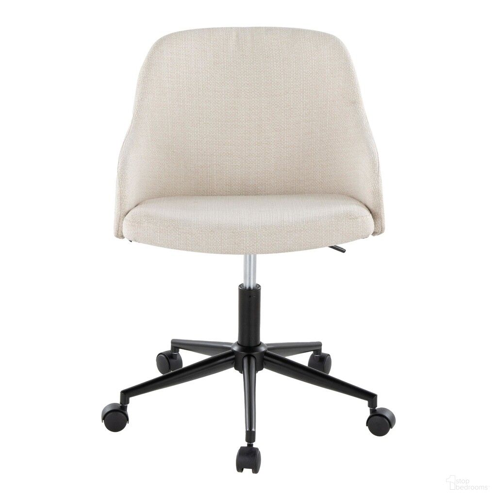 The appearance of Bacci Office Chair In Cream and Walnut designed by Lumisource in the modern / contemporary interior design. This cream/walnut piece of furniture  was selected by 1StopBedrooms from Bacci Collection to add a touch of cosiness and style into your home. Sku: OC-BACCIFB1 BKWLCR1. Material: Foam.