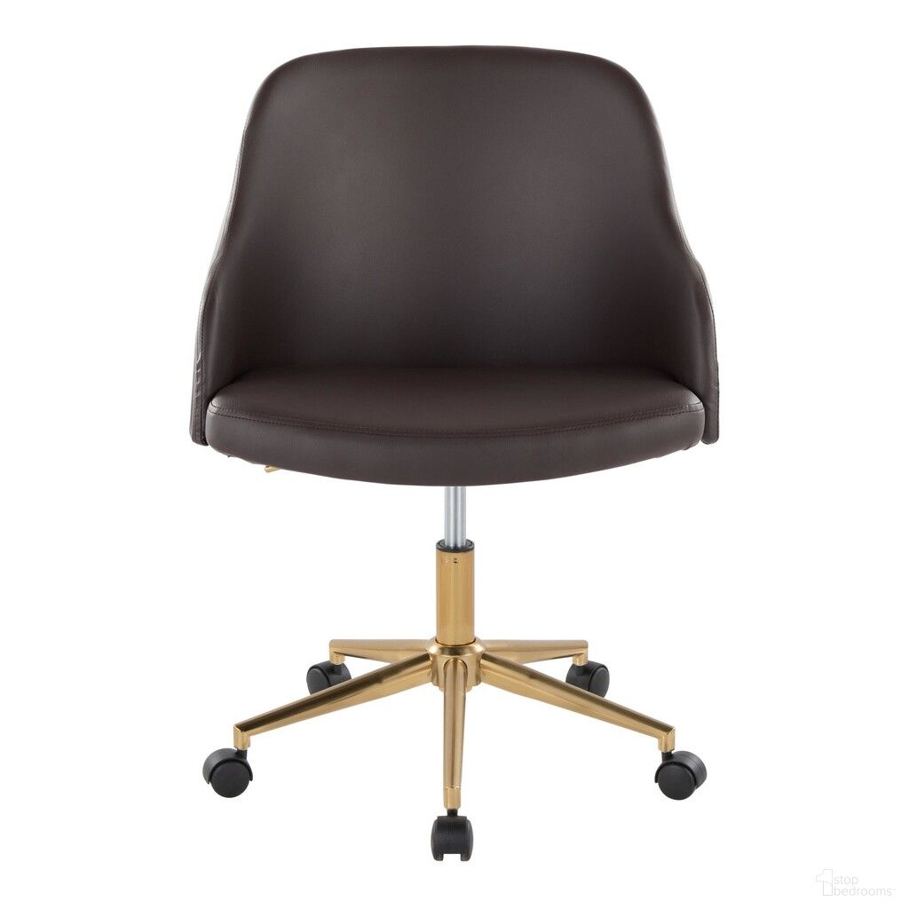 The appearance of Bacci Office Chair In Walnut and Brown designed by Lumisource in the modern / contemporary interior design. This walnut and brown piece of furniture was selected by 1StopBedrooms from Bacci Collection to add a touch of cosiness and style into your home. Sku: OC-BACCIPU1 AUWLBN1. Material: Foam.