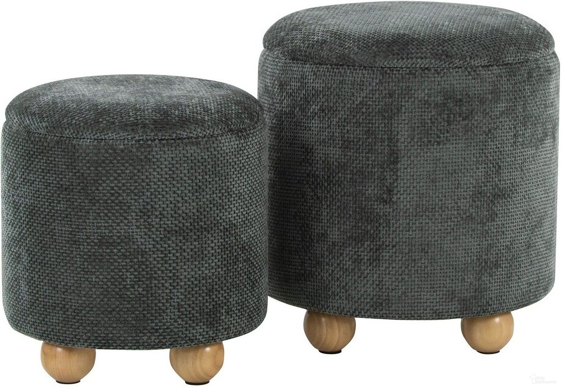 The appearance of Bacci Ottoman Set of 2 In Natural and Green designed by Lumisource in the modern / contemporary interior design. This natural and green piece of furniture  was selected by 1StopBedrooms from Bacci Collection to add a touch of cosiness and style into your home. Sku: OT2-BCCIFB NAGN. Material: Foam.