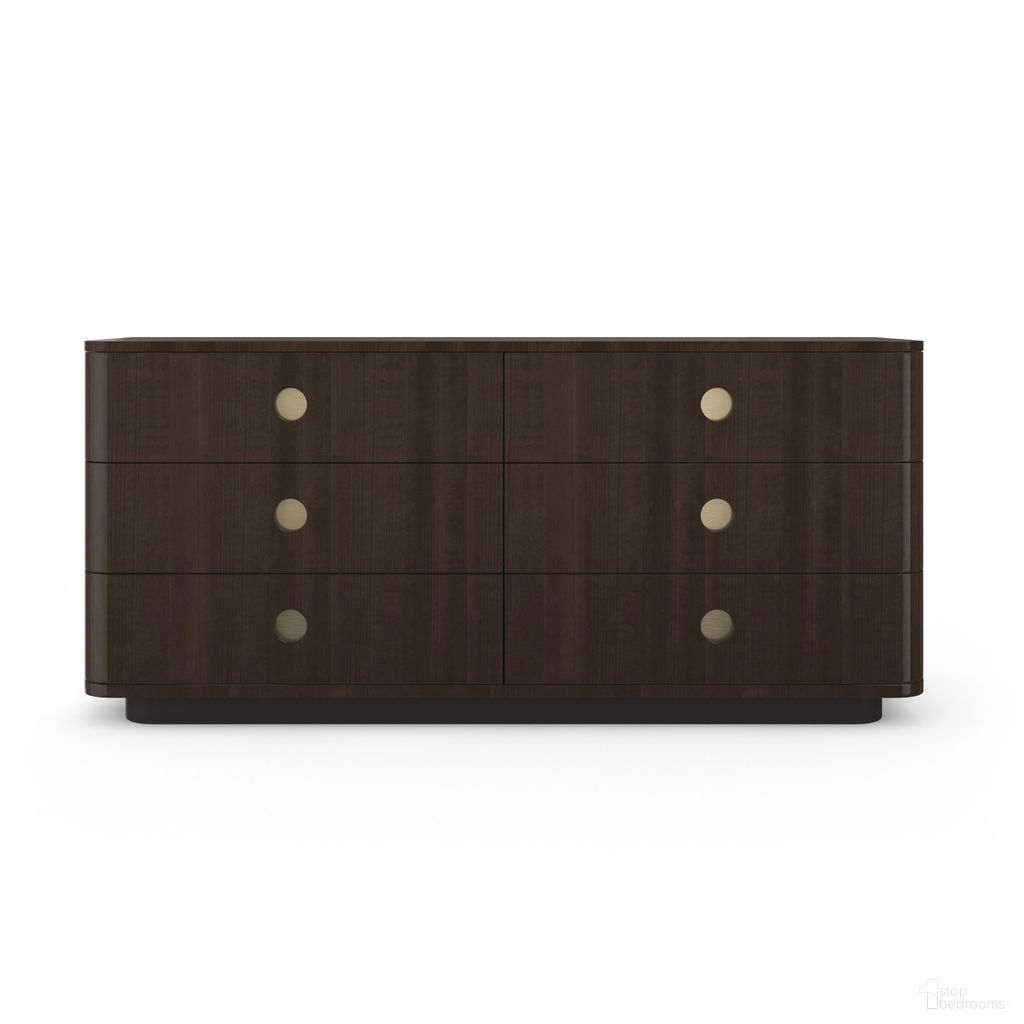 The appearance of Bachelor Dresser In Brown designed by Caracole in the modern / contemporary interior design. This brown piece of furniture was selected by 1StopBedrooms from Bachelor Collection to add a touch of cosiness and style into your home. Sku: CLA-024-014. Material: Wood.