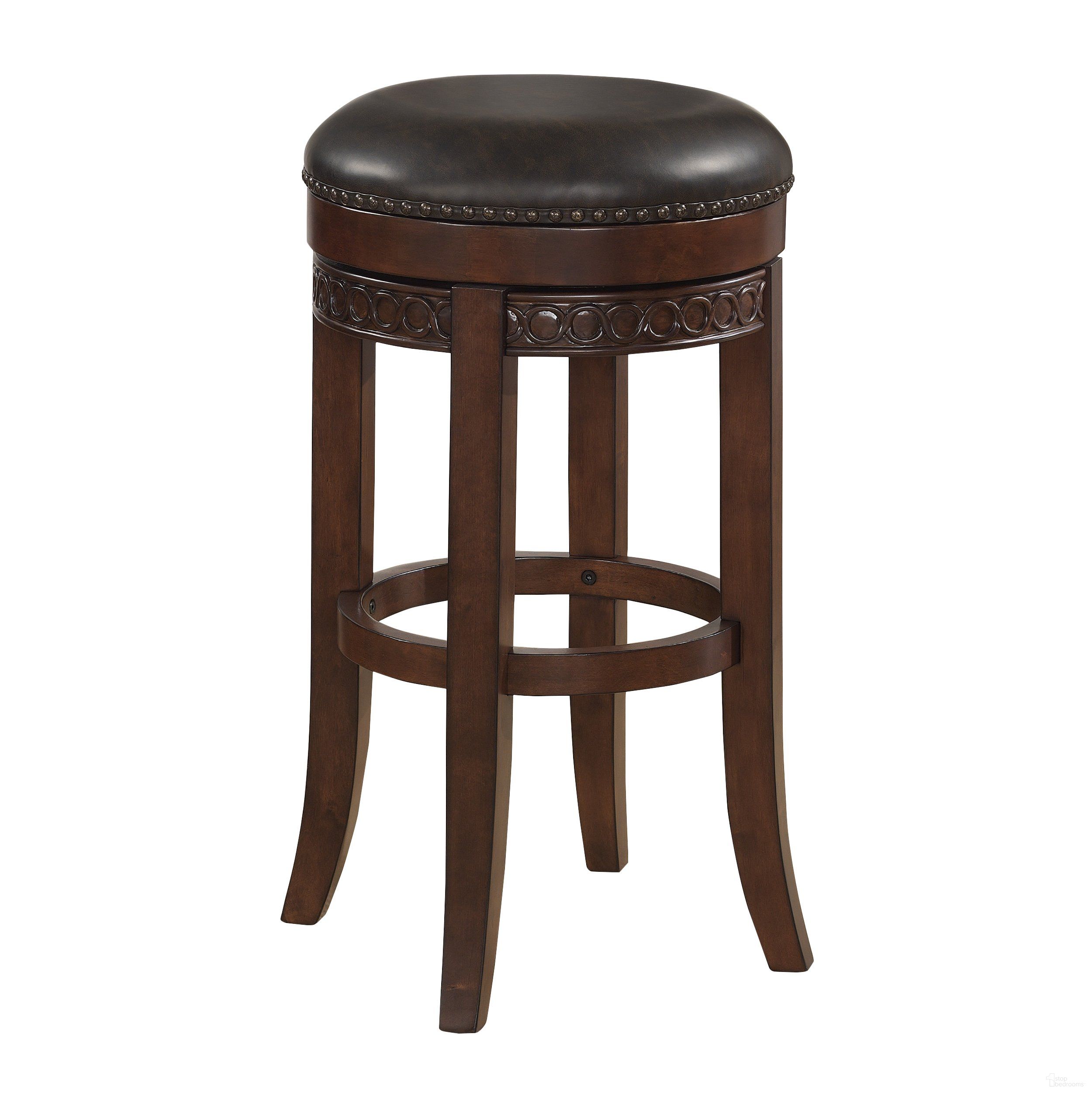 The appearance of Backless Wood Frame Barstool In Cherry designed by American Woodcrafters in the transitional interior design. This cherry piece of furniture was selected by 1StopBedrooms from Concad Collection to add a touch of cosiness and style into your home. Sku: B2-251-26L. Material: Wood.
