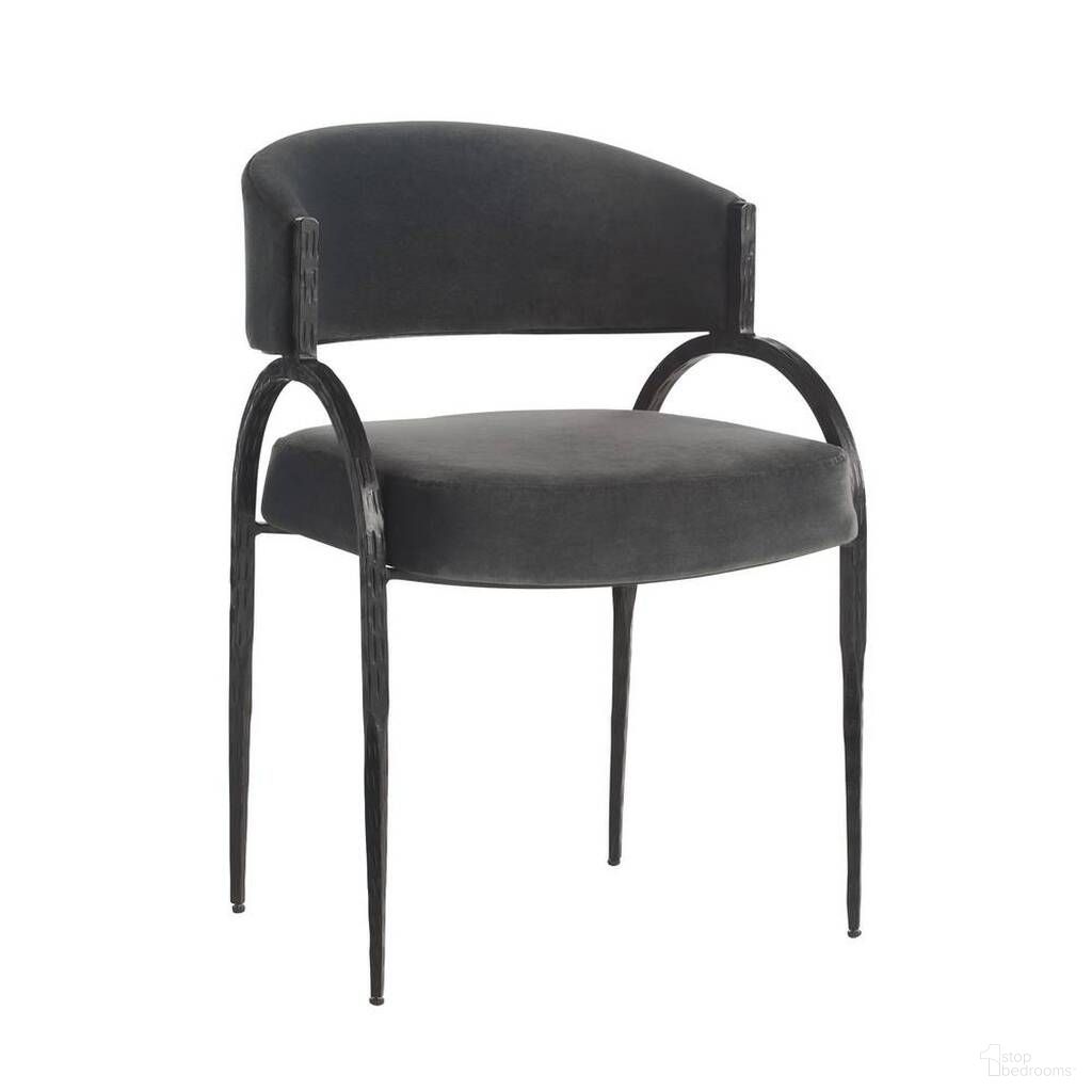 The appearance of Bahati Chair In Midnight Grey designed by Arteriors in the industrial interior design. This midnight grey piece of furniture was selected by 1StopBedrooms from Bahati Collection to add a touch of cosiness and style into your home. Sku: FRI28. Material: Velvet. Chair Type: Arm Chair.