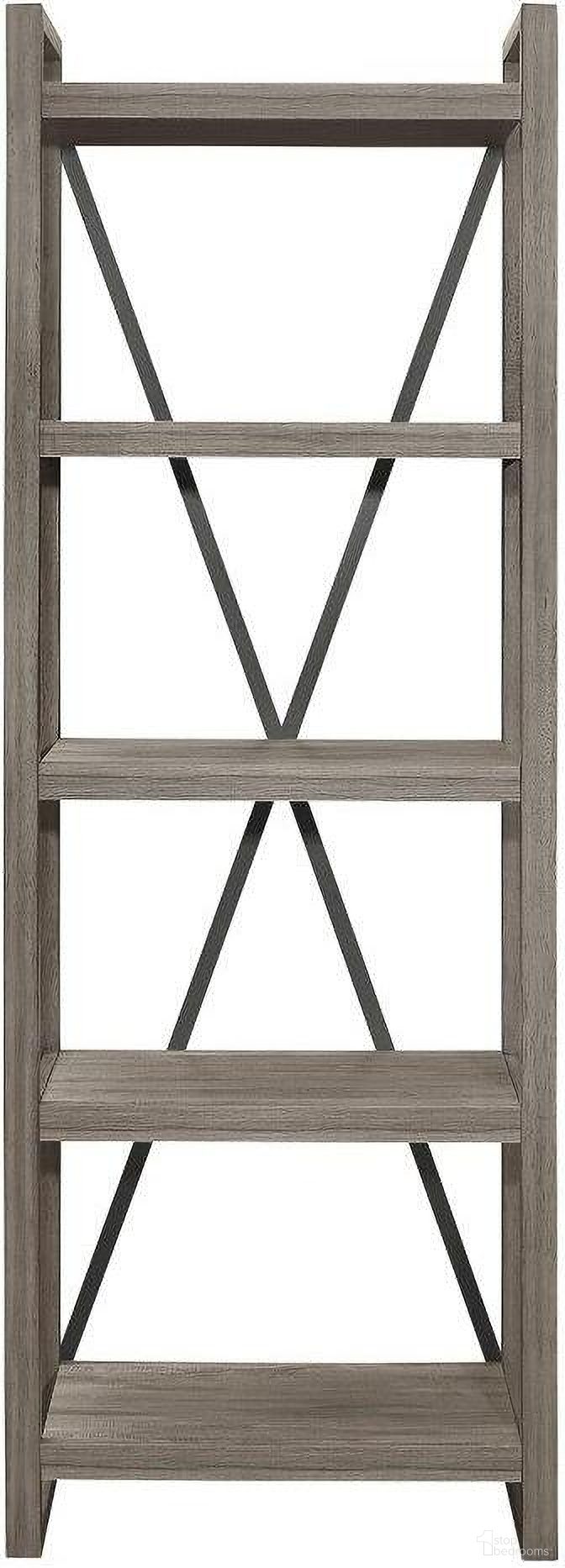 Bainbridge Weathered Gray Bookcase