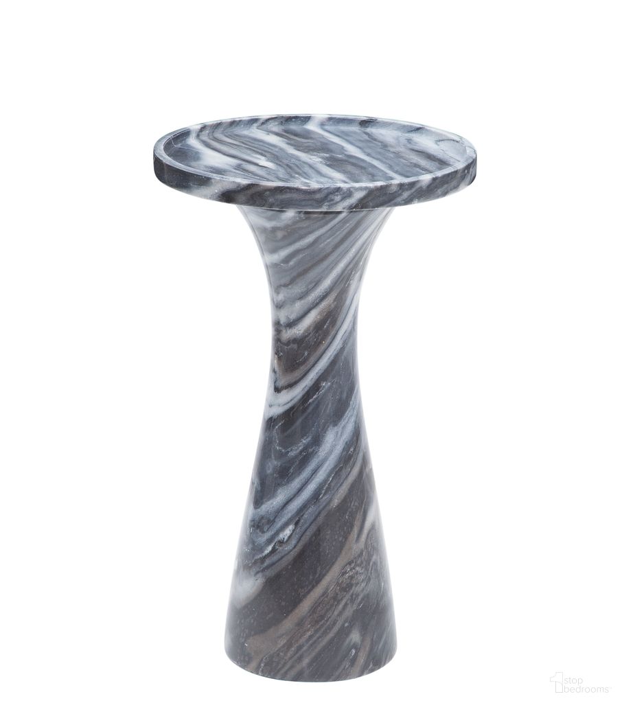 The appearance of Baird Round Accent Table In Grey designed by Bassett Mirror Company in the modern / contemporary interior design. This grey piece of furniture  was selected by 1StopBedrooms from Baird Collection to add a touch of cosiness and style into your home. Sku: 9109-LR-223. Material: Marble.