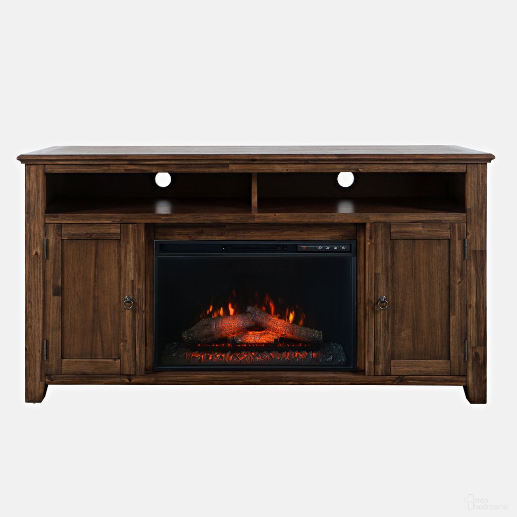 The appearance of Bakersfield 60 Inch Storage Console TV Stand with Electric Fireplace In Distressed Brown designed by Jofran in the rustic / southwestern interior design. This distressed brown piece of furniture was selected by 1StopBedrooms from Bakersfield Collection to add a touch of cosiness and style into your home. Sku: 1900-FP6032R. Material: Acacia.