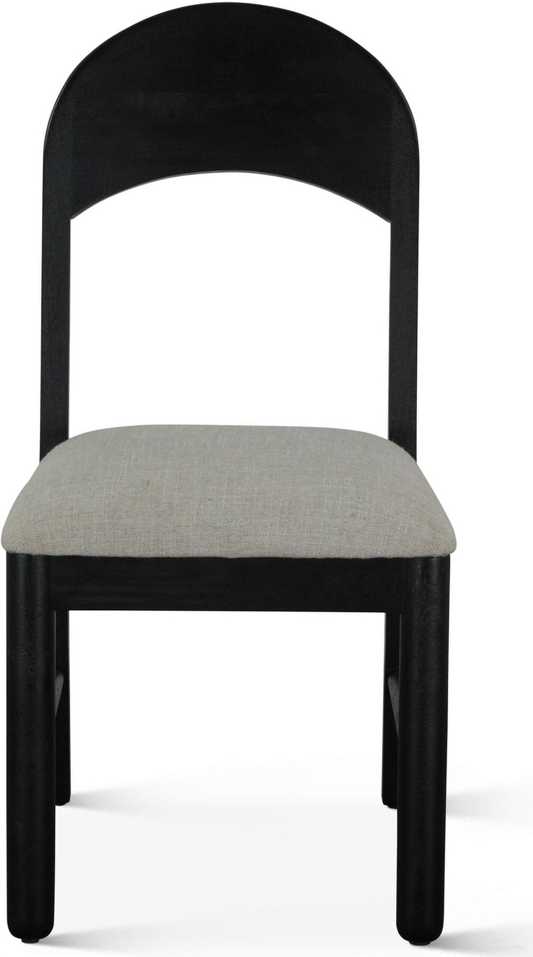 The appearance of Bakio 18 Inch Upholstered Dining Chair In Black - Set of 2 designed by Home Trends and Design in the coastal interior design. This black piece of furniture was selected by 1StopBedrooms from Bakio Collection to add a touch of cosiness and style into your home. Sku: ZWBAKUDCB. Material: Mango Wood. Chair Type: Side Chair.